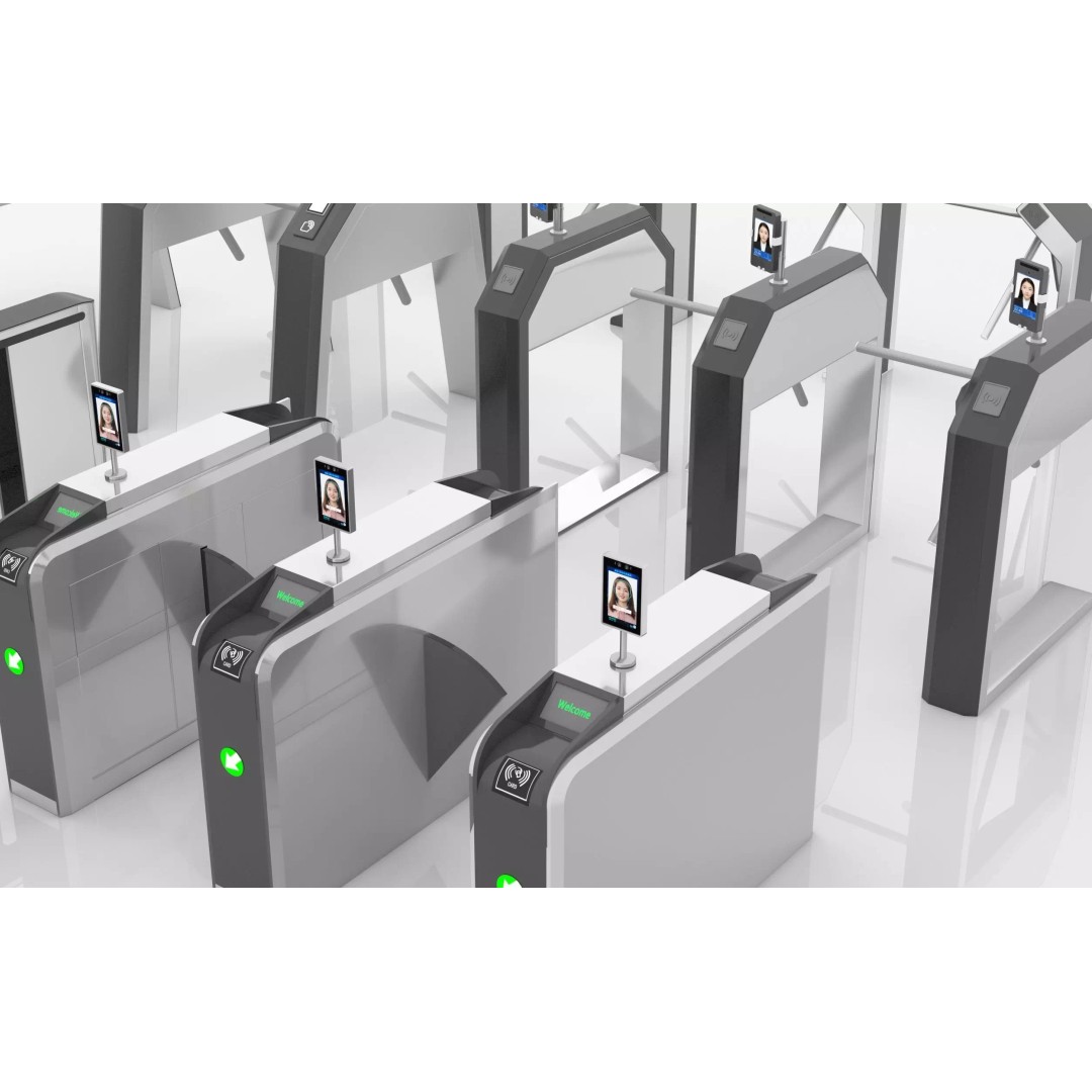 Automatic Turnstiles Gate 3D Model – Architectural Access Control, FBX, OBJ - View 5