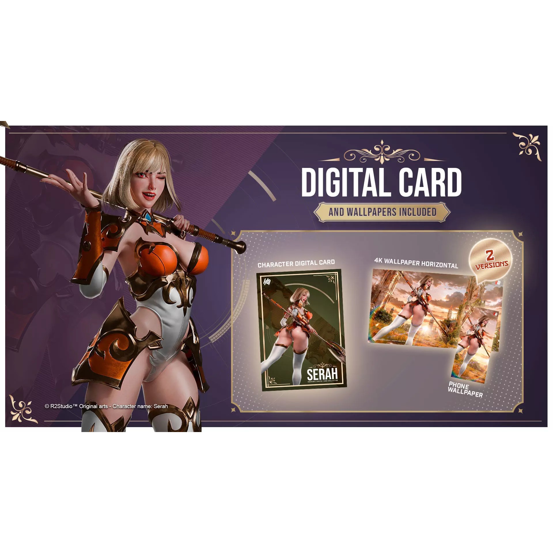 Serah - Low-Poly Game-Ready 3D Model - View 13