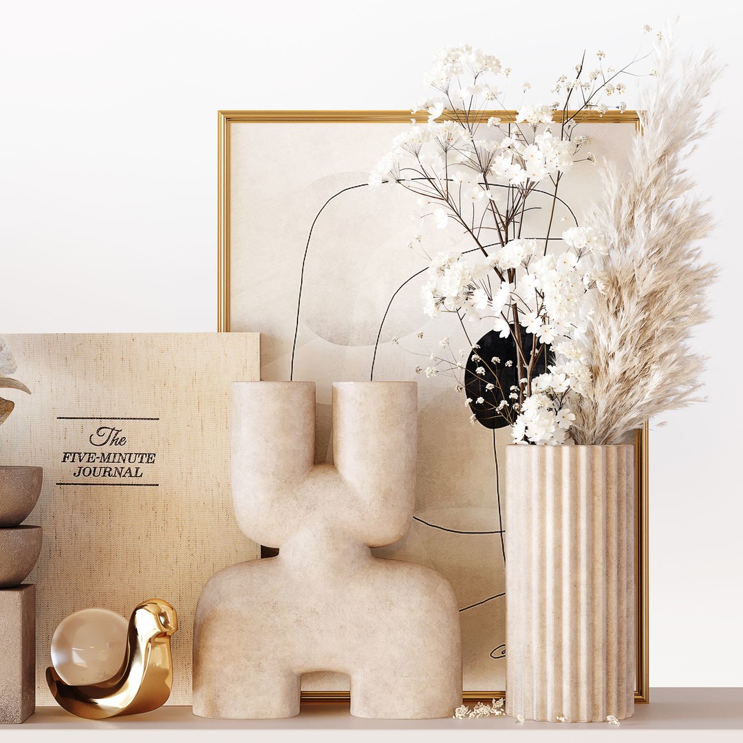 Decorative Vase 3D Model – Low Poly PBR Asset for Interior Design