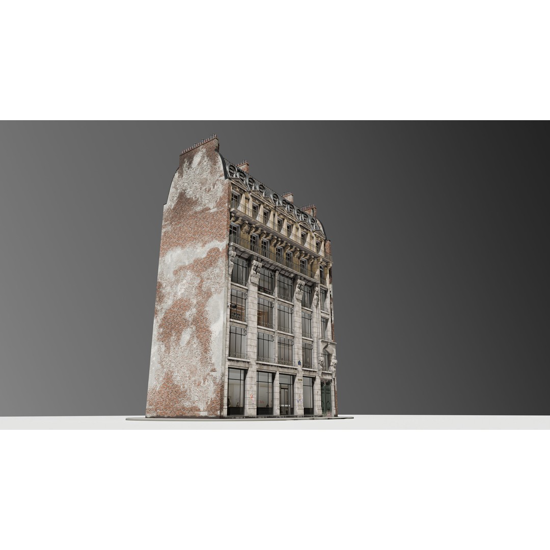Parisian Commercial Residence 3D Model – Realistic Architecture, Blender & FBX - View 10