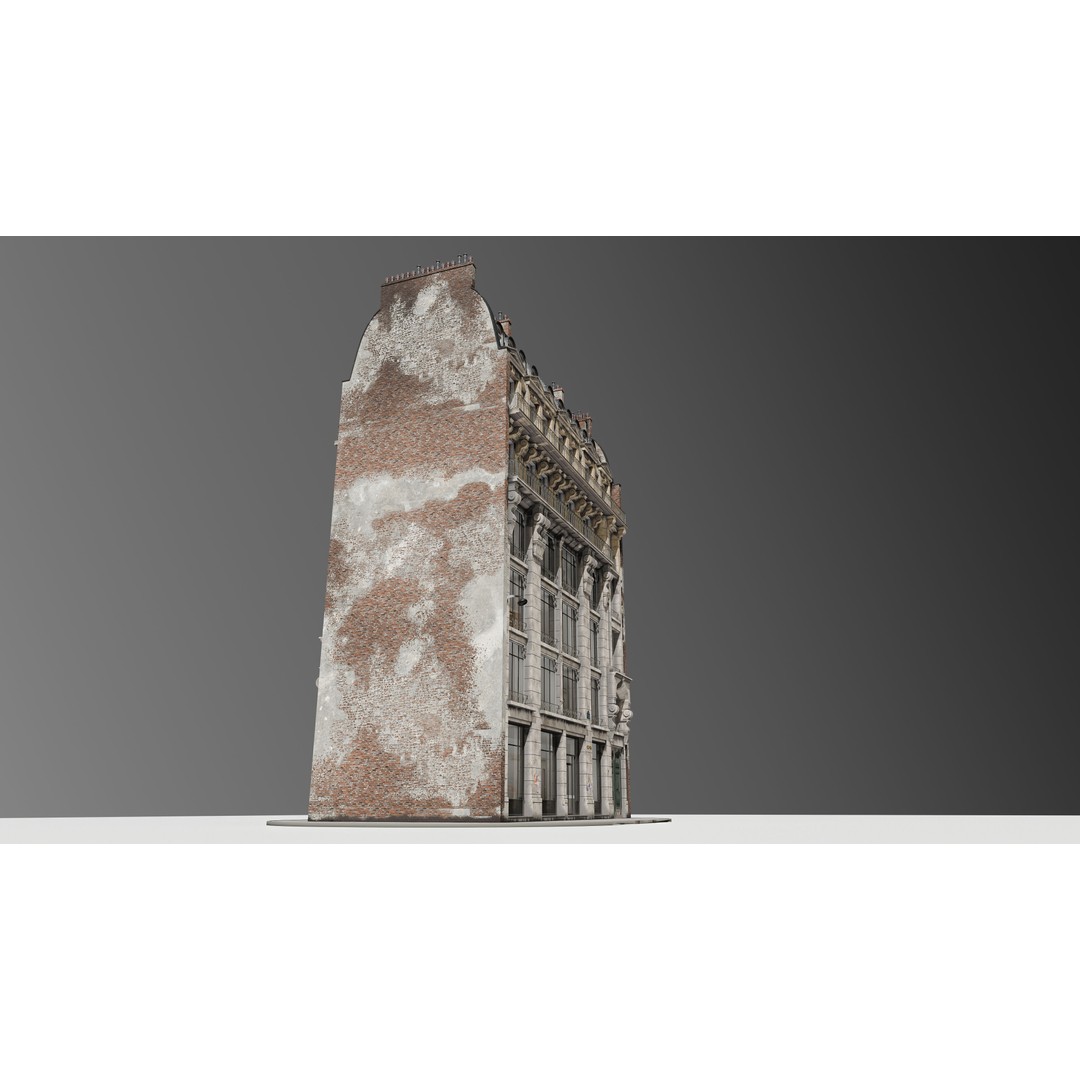 Parisian Commercial Residence 3D Model – Realistic Architecture, Blender & FBX - View 11