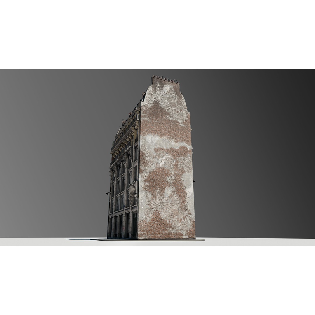 Parisian Commercial Residence 3D Model – Realistic Architecture, Blender & FBX - View 14