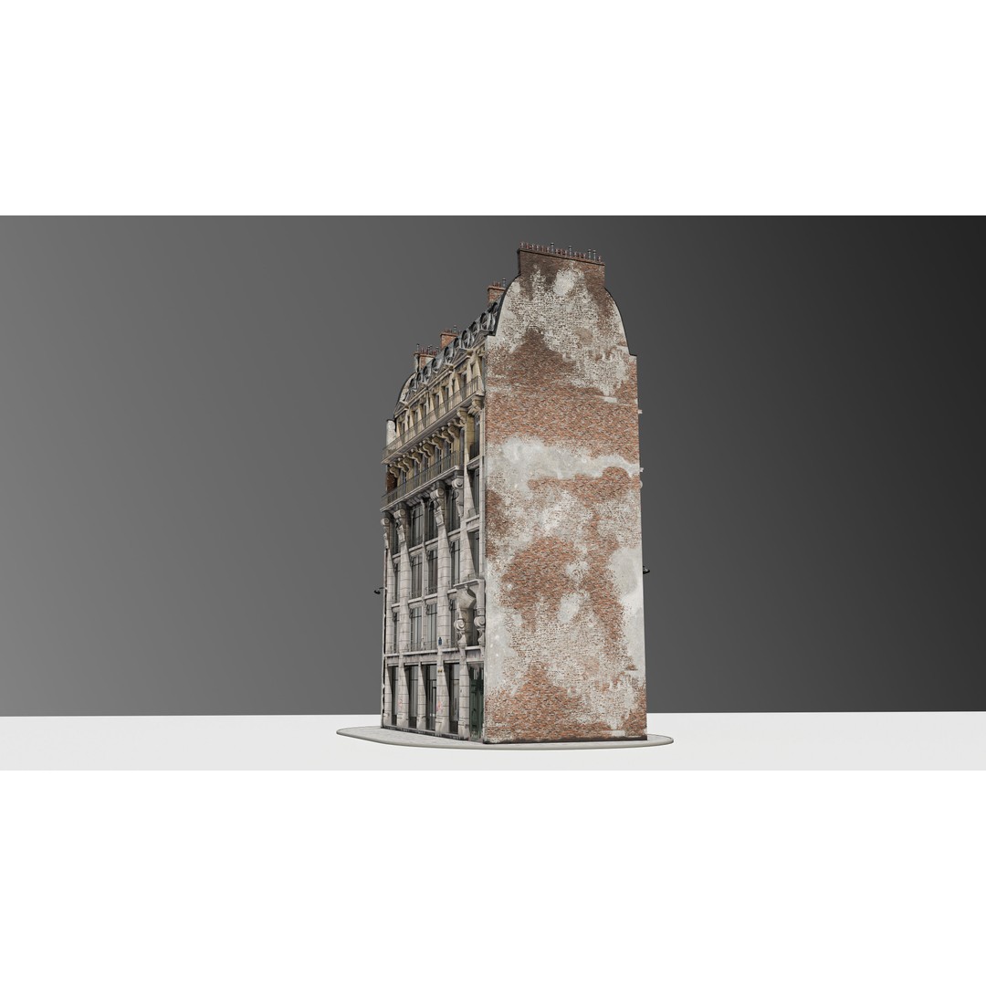 Parisian Commercial Residence 3D Model – Realistic Architecture, Blender & FBX - View 15