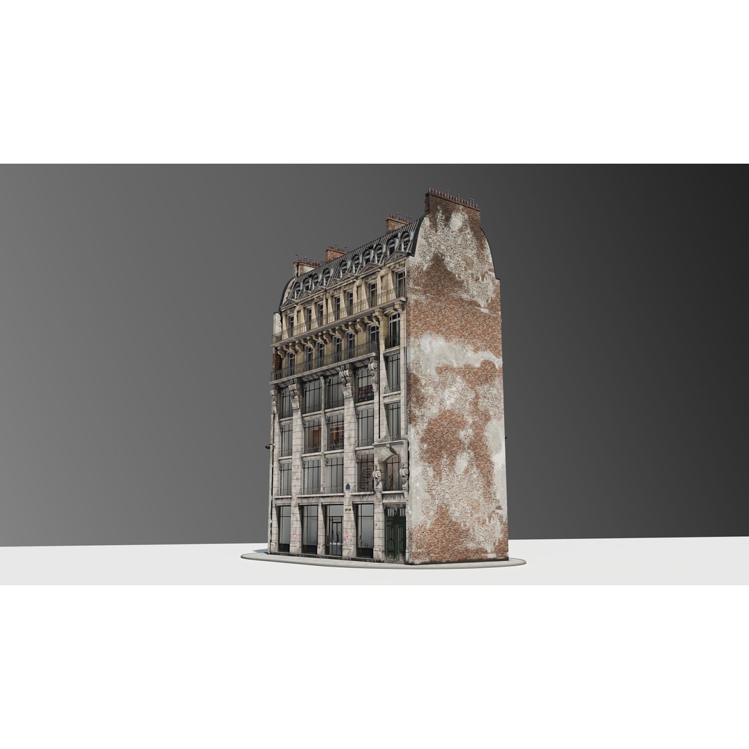 Parisian Commercial Residence 3D Model – Realistic Architecture, Blender & FBX - View 16