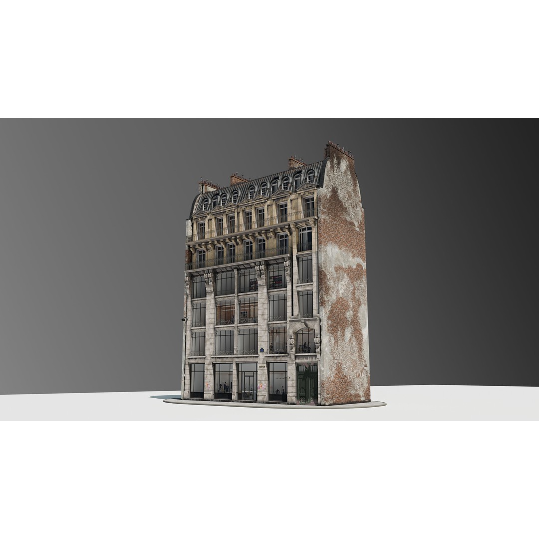 Parisian Commercial Residence 3D Model – Realistic Architecture, Blender & FBX - View 17