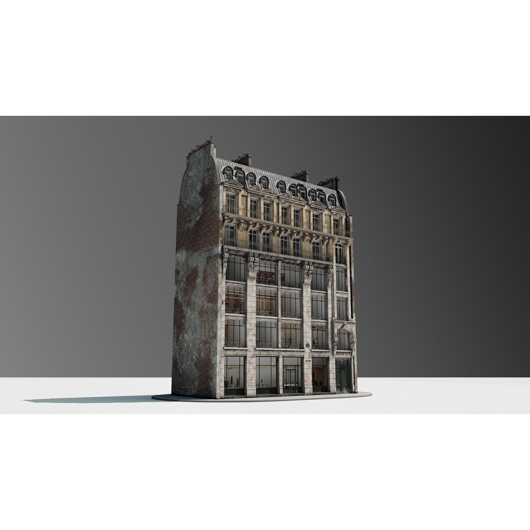 Parisian Commercial Residence 3D Model – Realistic Architecture, Blender & FBX - View 22