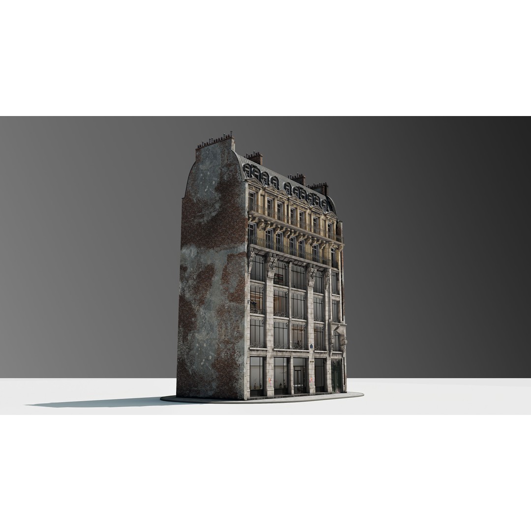 Parisian Commercial Residence 3D Model – Realistic Architecture, Blender & FBX - View 23