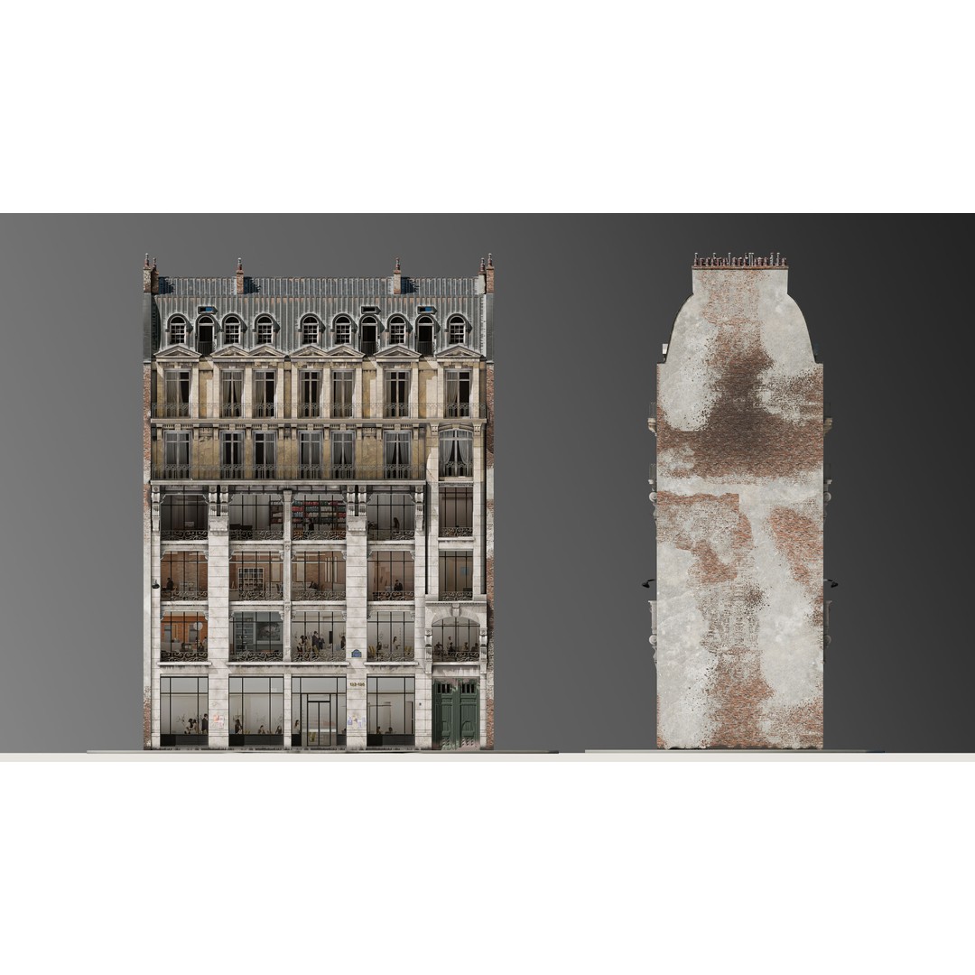 Parisian Commercial Residence 3D Model – Realistic Architecture, Blender & FBX - View 27