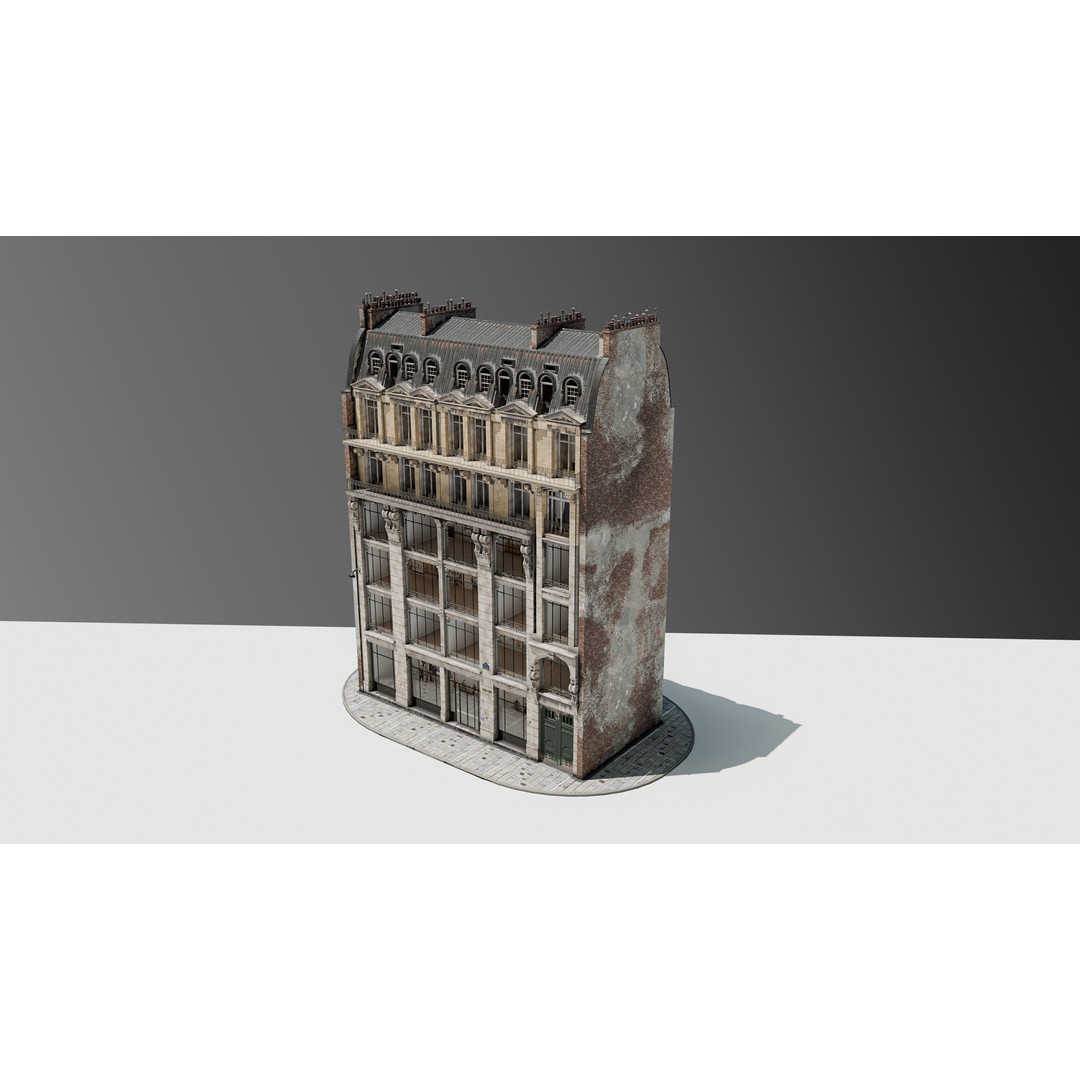 Parisian Commercial Residence 3D Model – Realistic Architecture, Blender & FBX - View 29