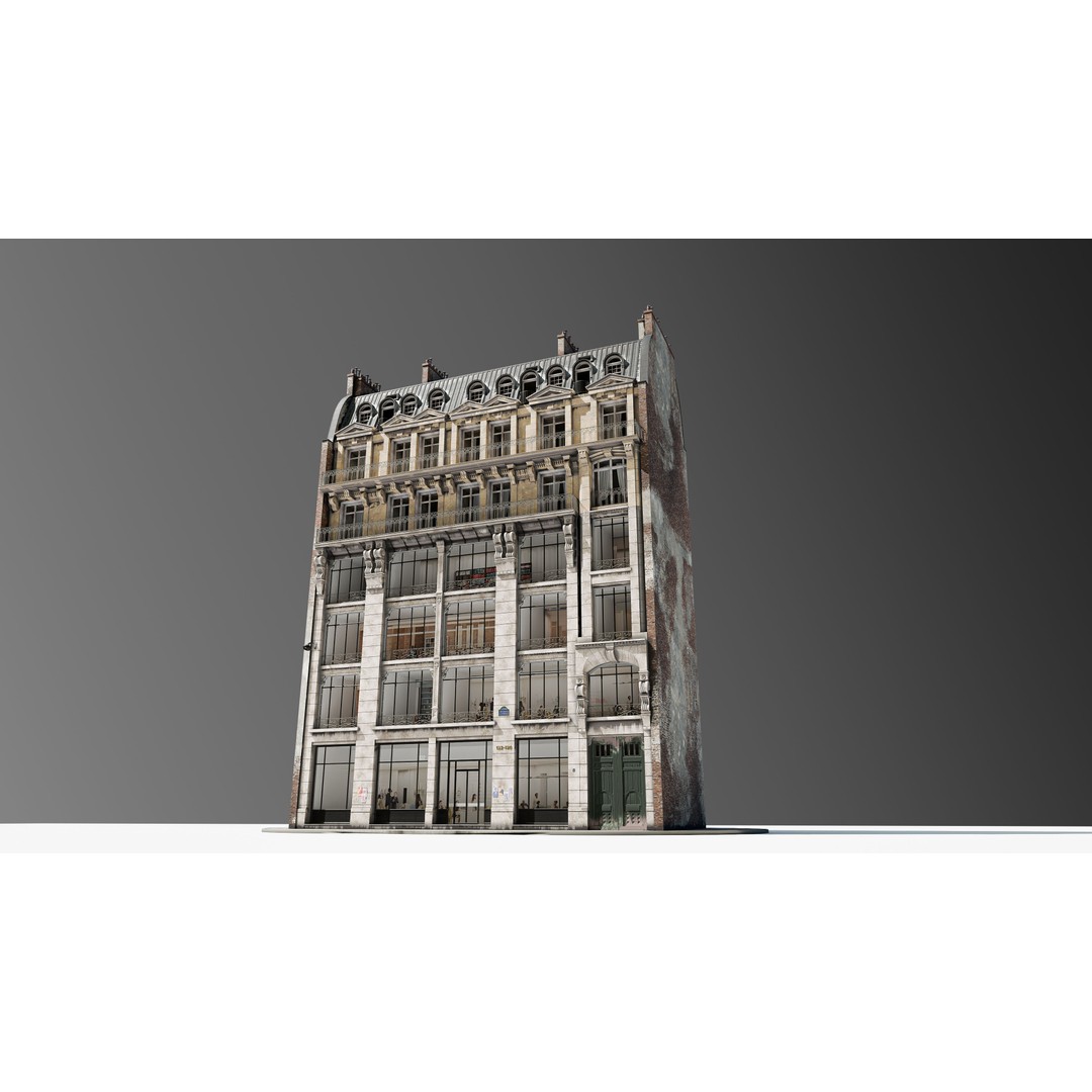 Parisian Commercial Residence 3D Model – Realistic Architecture, Blender & FBX - View 5