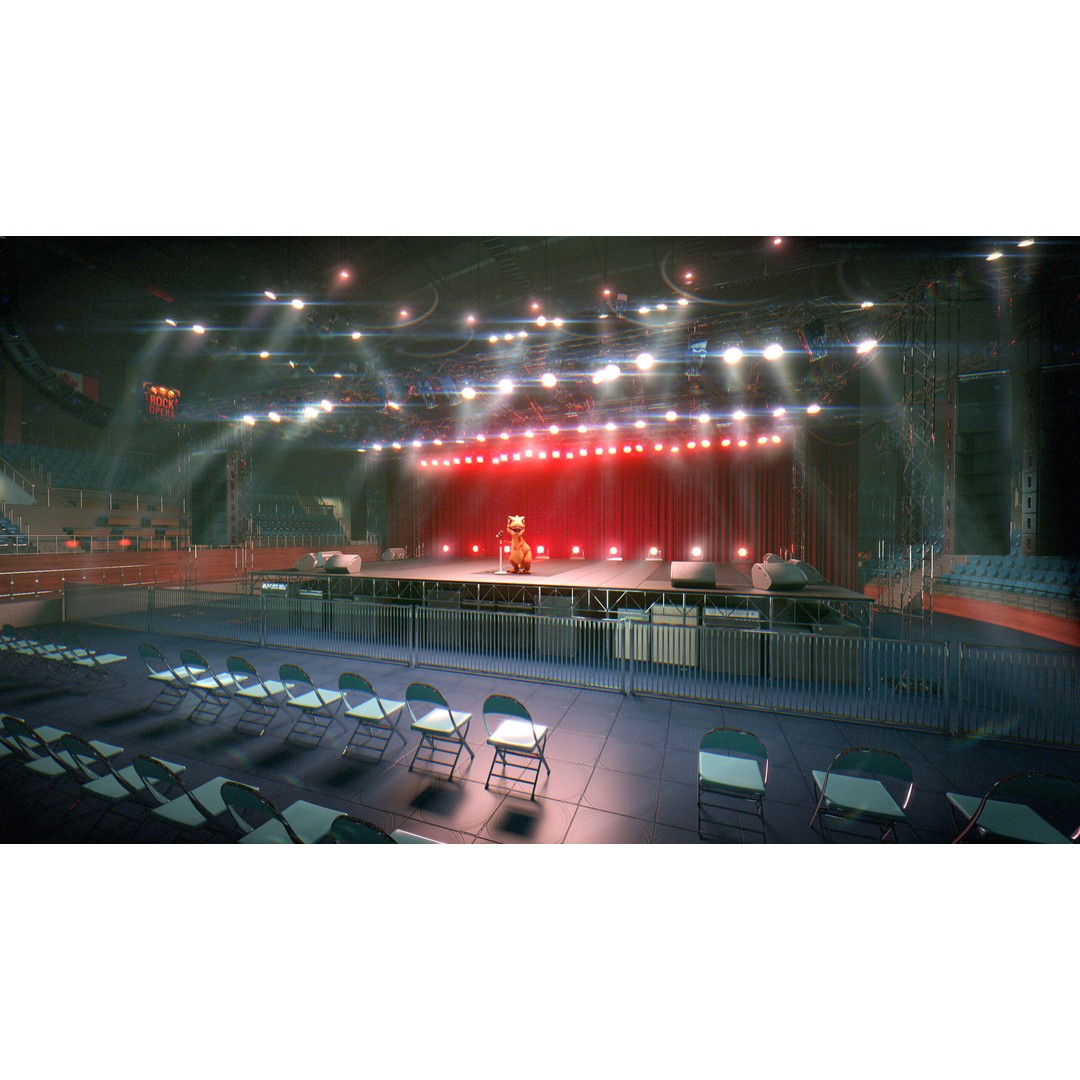 Concert Stage Arena 3D Model – High-Detail Modular Environment, FBX, OBJ, PBR - View 12