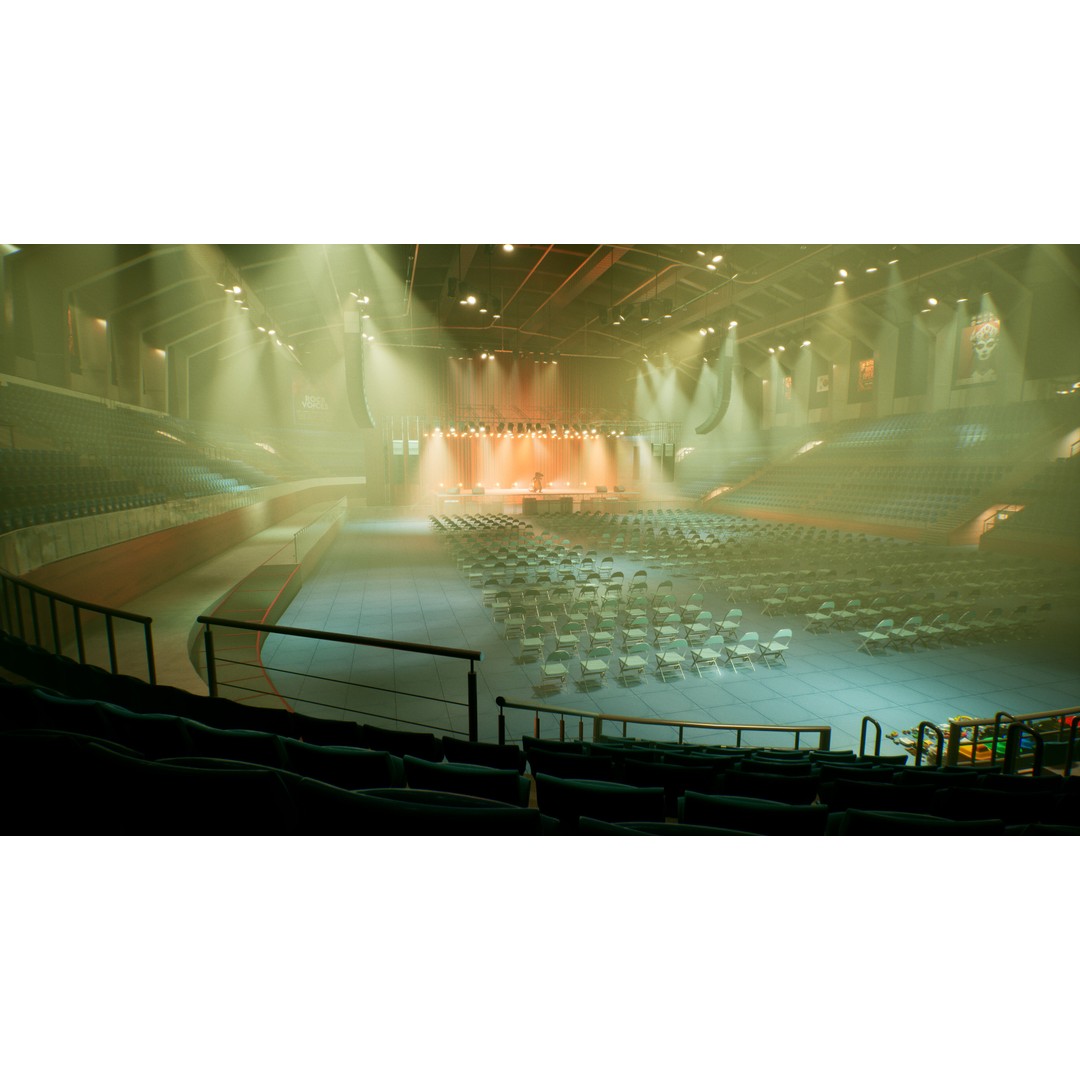 Concert Stage Arena 3D Model – High-Detail Modular Environment, FBX, OBJ, PBR - View 18