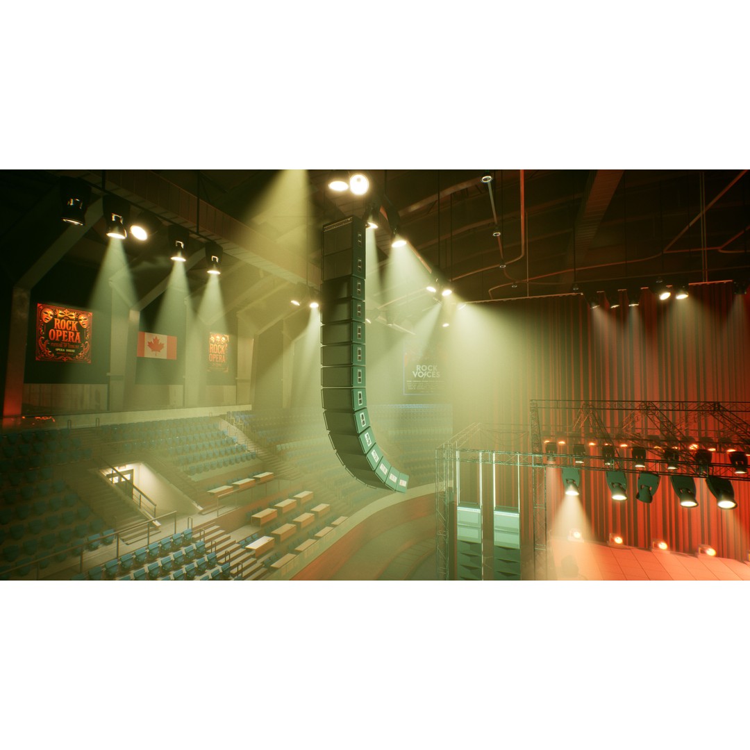 Concert Stage Arena 3D Model – High-Detail Modular Environment, FBX, OBJ, PBR - View 21