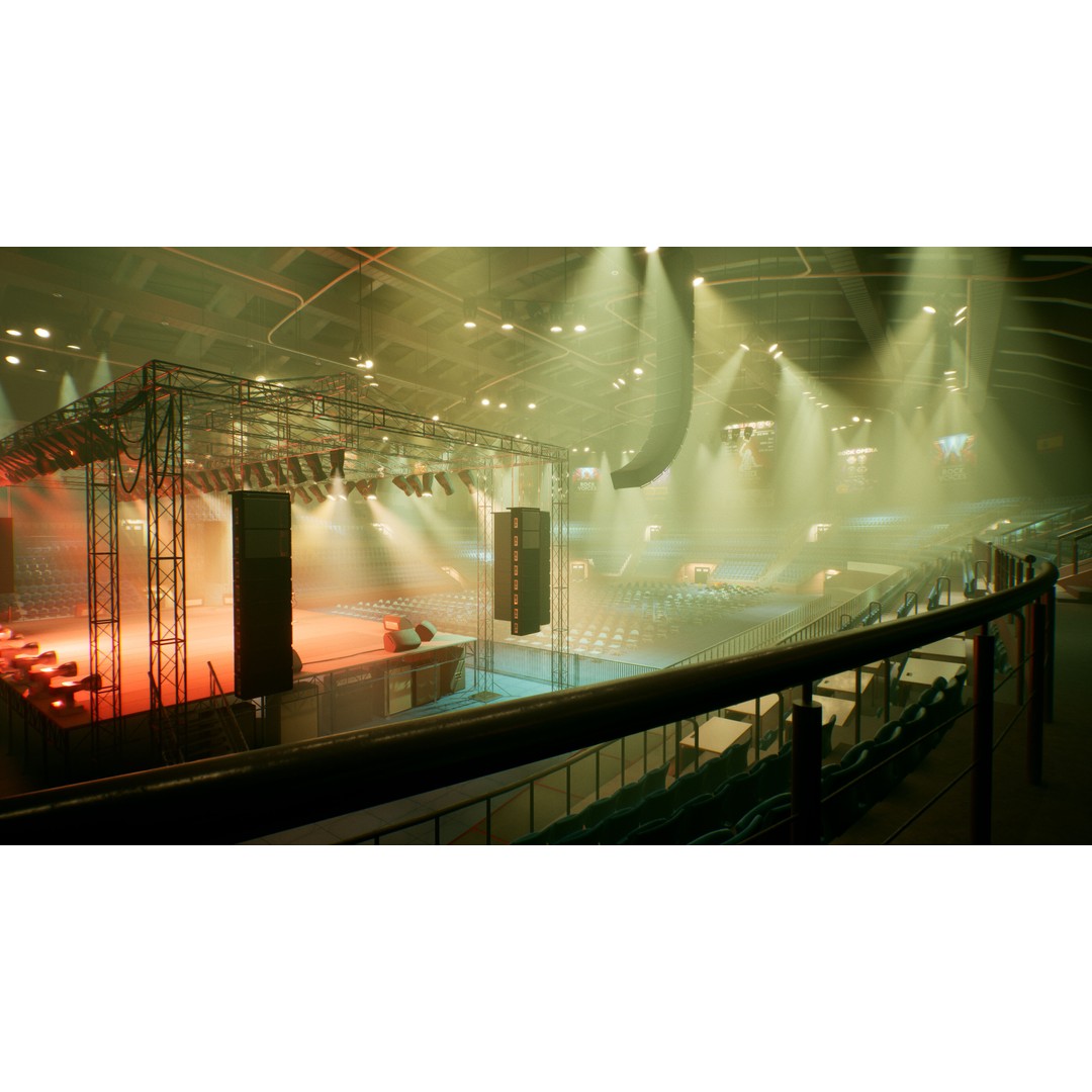 Concert Stage Arena 3D Model – High-Detail Modular Environment, FBX, OBJ, PBR - View 22