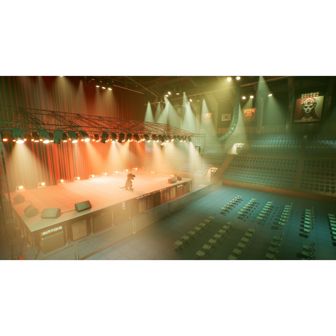 Concert Stage Arena 3D Model – High-Detail Modular Environment, FBX, OBJ, PBR - View 23