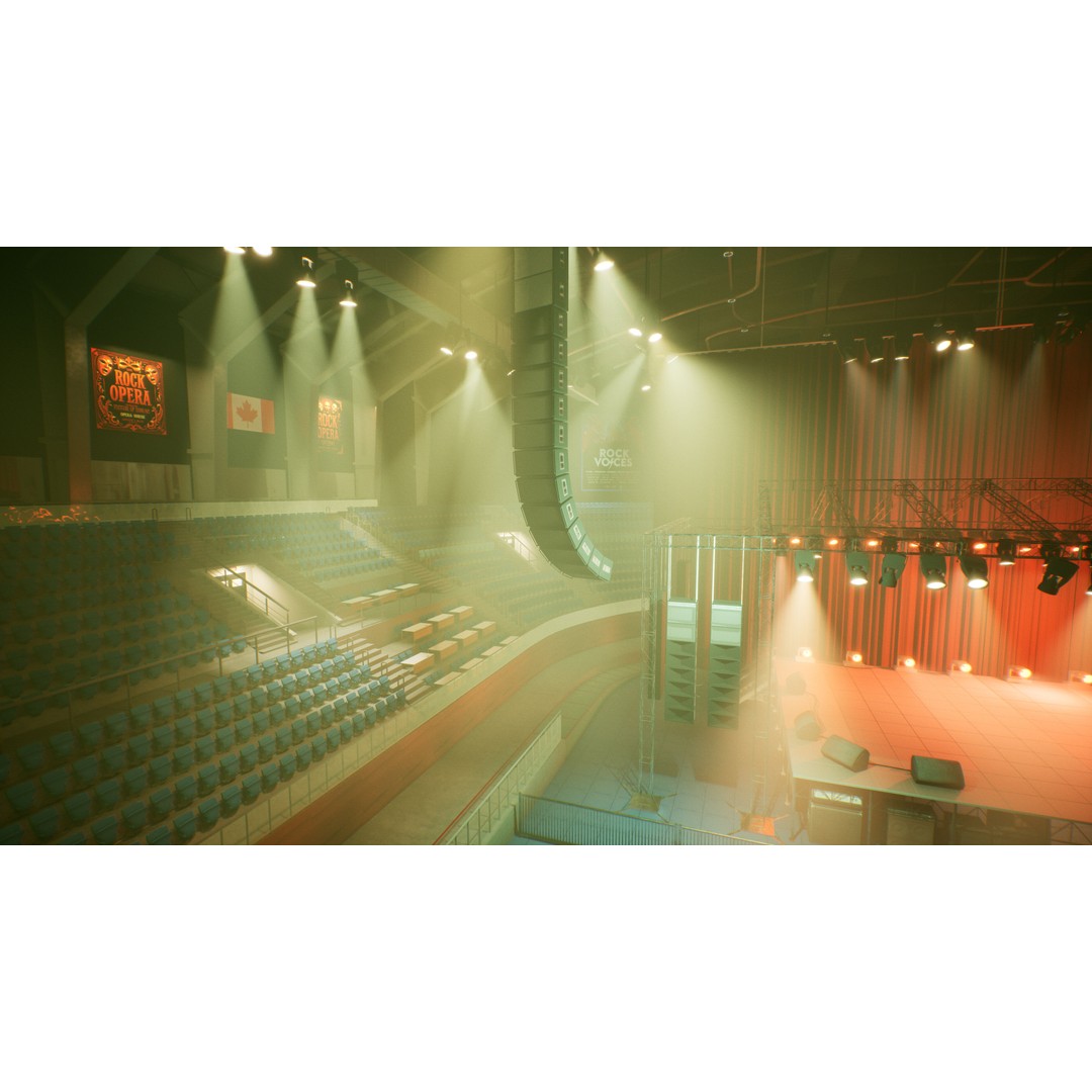 Concert Stage Arena 3D Model – High-Detail Modular Environment, FBX, OBJ, PBR - View 27