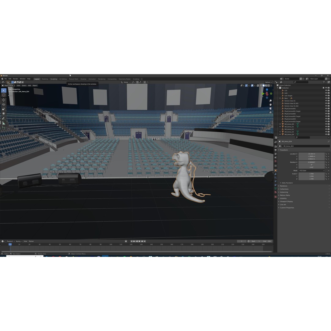 Concert Stage Arena 3D Model – High-Detail Modular Environment, FBX, OBJ, PBR - View 30