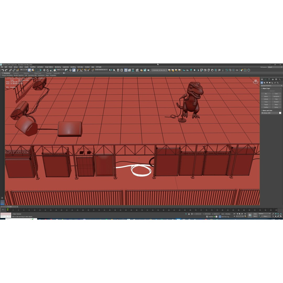 Concert Stage Arena 3D Model – High-Detail Modular Environment, FBX, OBJ, PBR - View 31