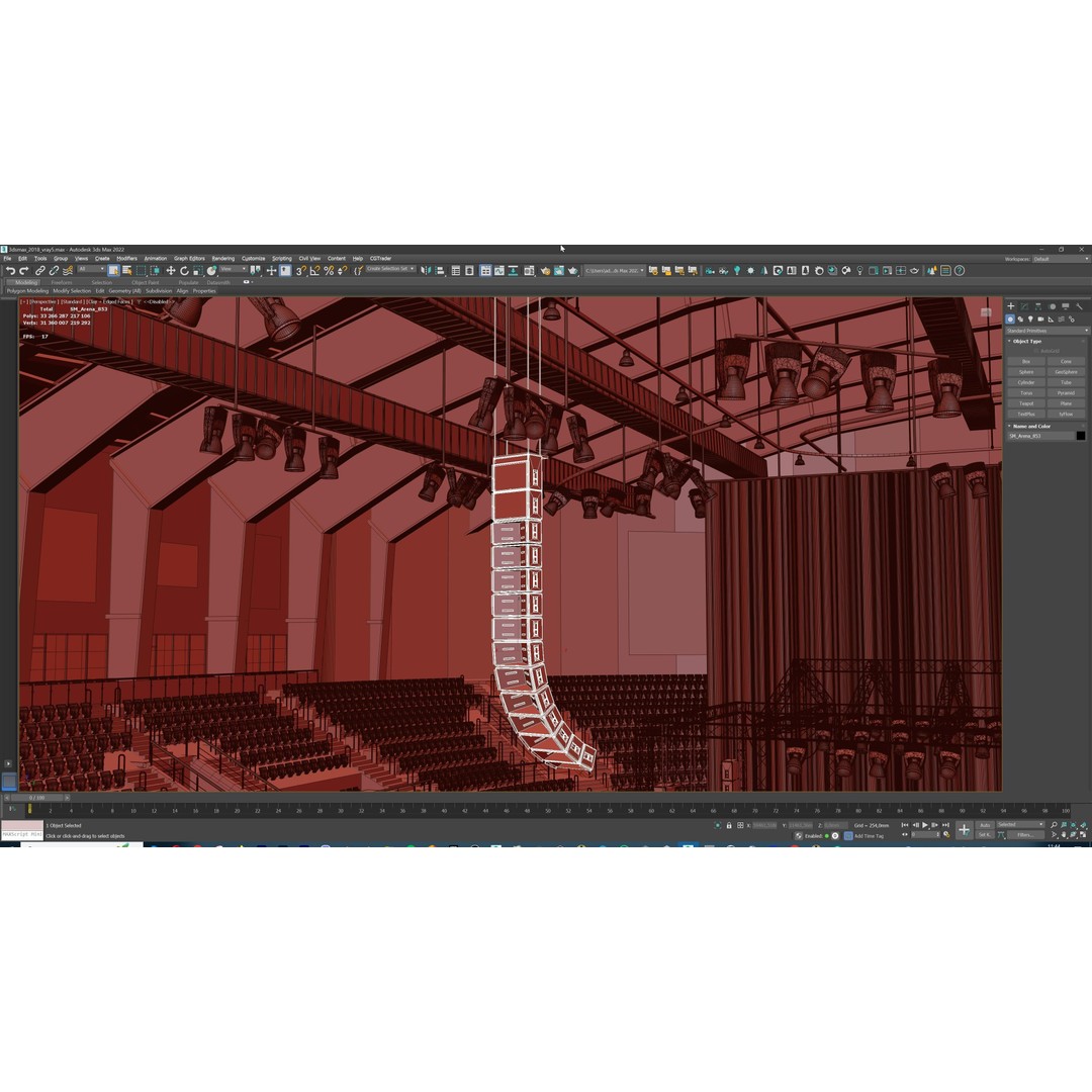 Concert Stage Arena 3D Model – High-Detail Modular Environment, FBX, OBJ, PBR - View 35