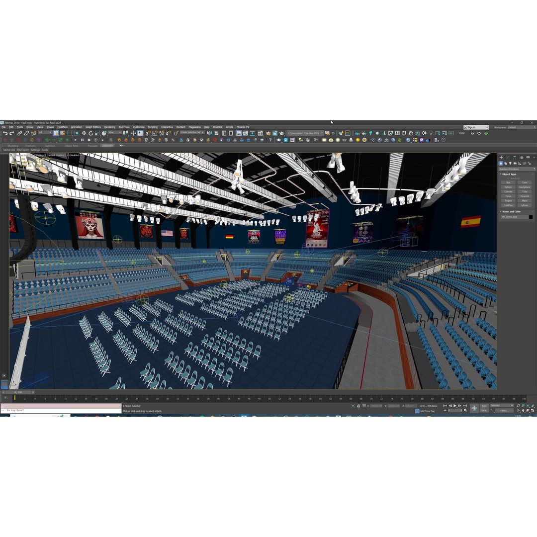 Concert Stage Arena 3D Model – High-Detail Modular Environment, FBX, OBJ, PBR - View 49