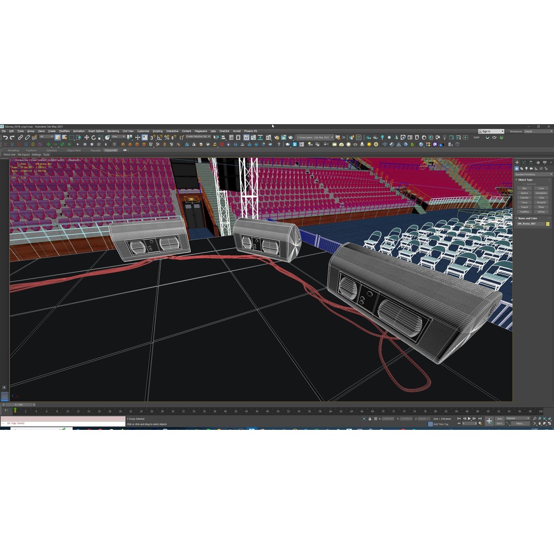 Concert Stage Arena 3D Model – High-Detail Modular Environment, FBX, OBJ, PBR - View 51