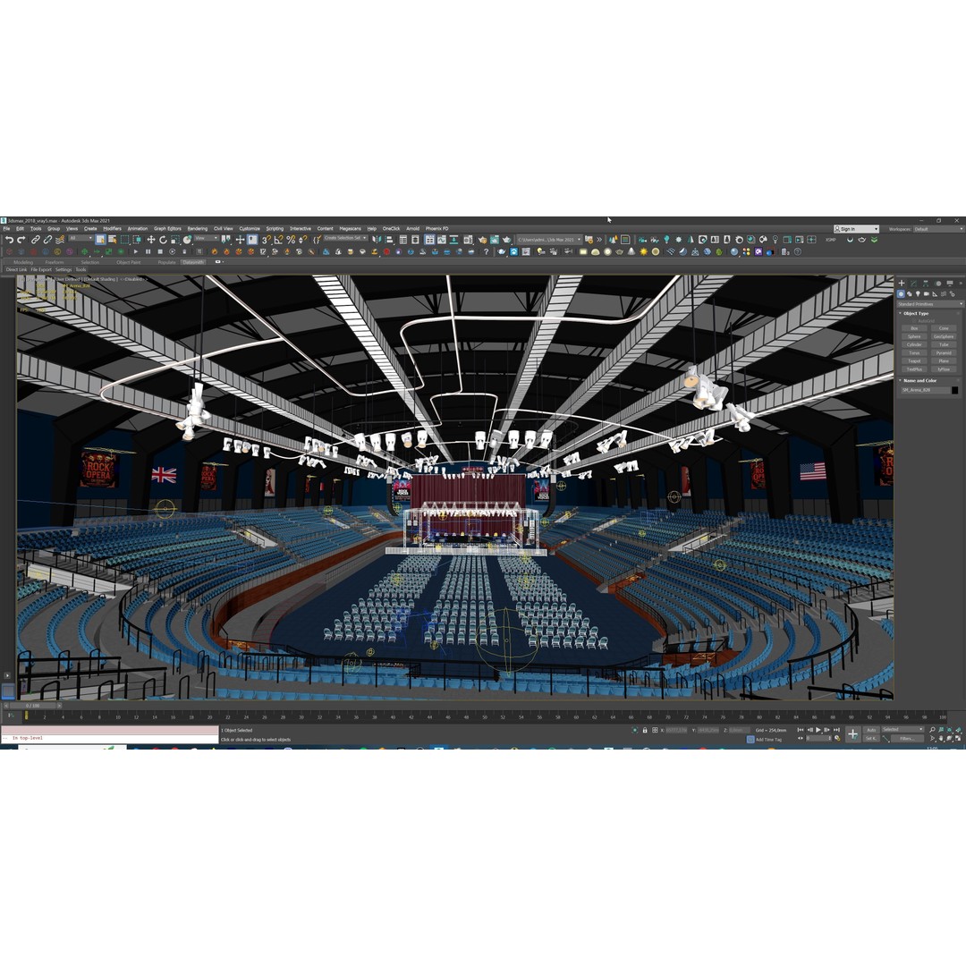 Concert Stage Arena 3D Model – High-Detail Modular Environment, FBX, OBJ, PBR - View 55