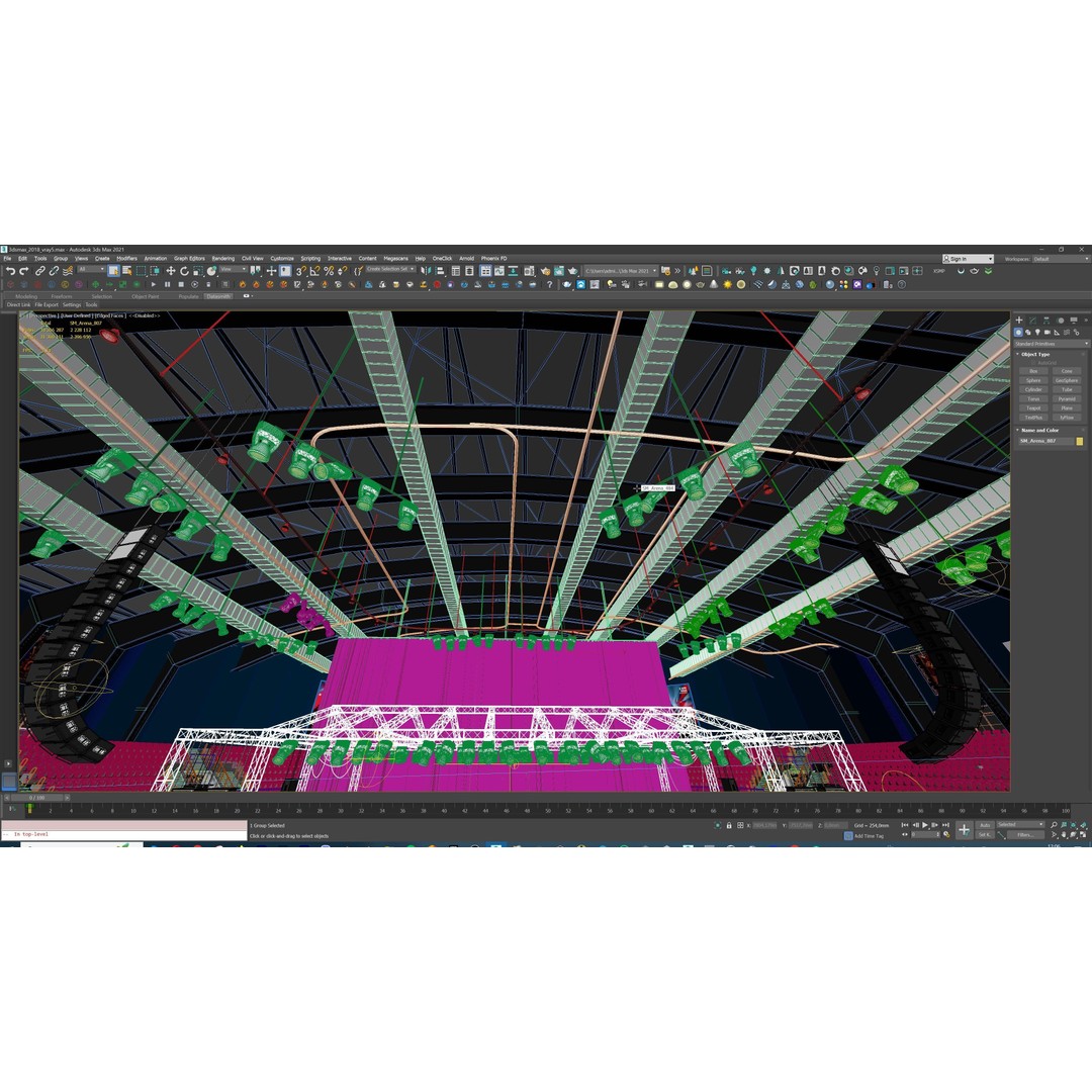 Concert Stage Arena 3D Model – High-Detail Modular Environment, FBX, OBJ, PBR - View 57