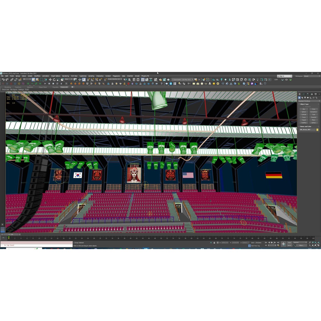 Concert Stage Arena 3D Model – High-Detail Modular Environment, FBX, OBJ, PBR - View 63