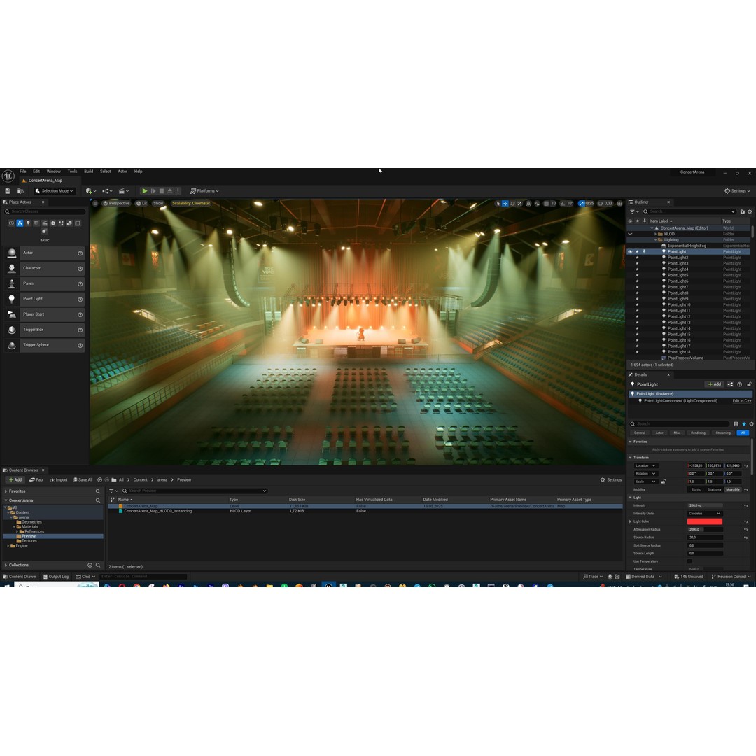 Concert Stage Arena 3D Model – High-Detail Modular Environment, FBX, OBJ, PBR - View 64
