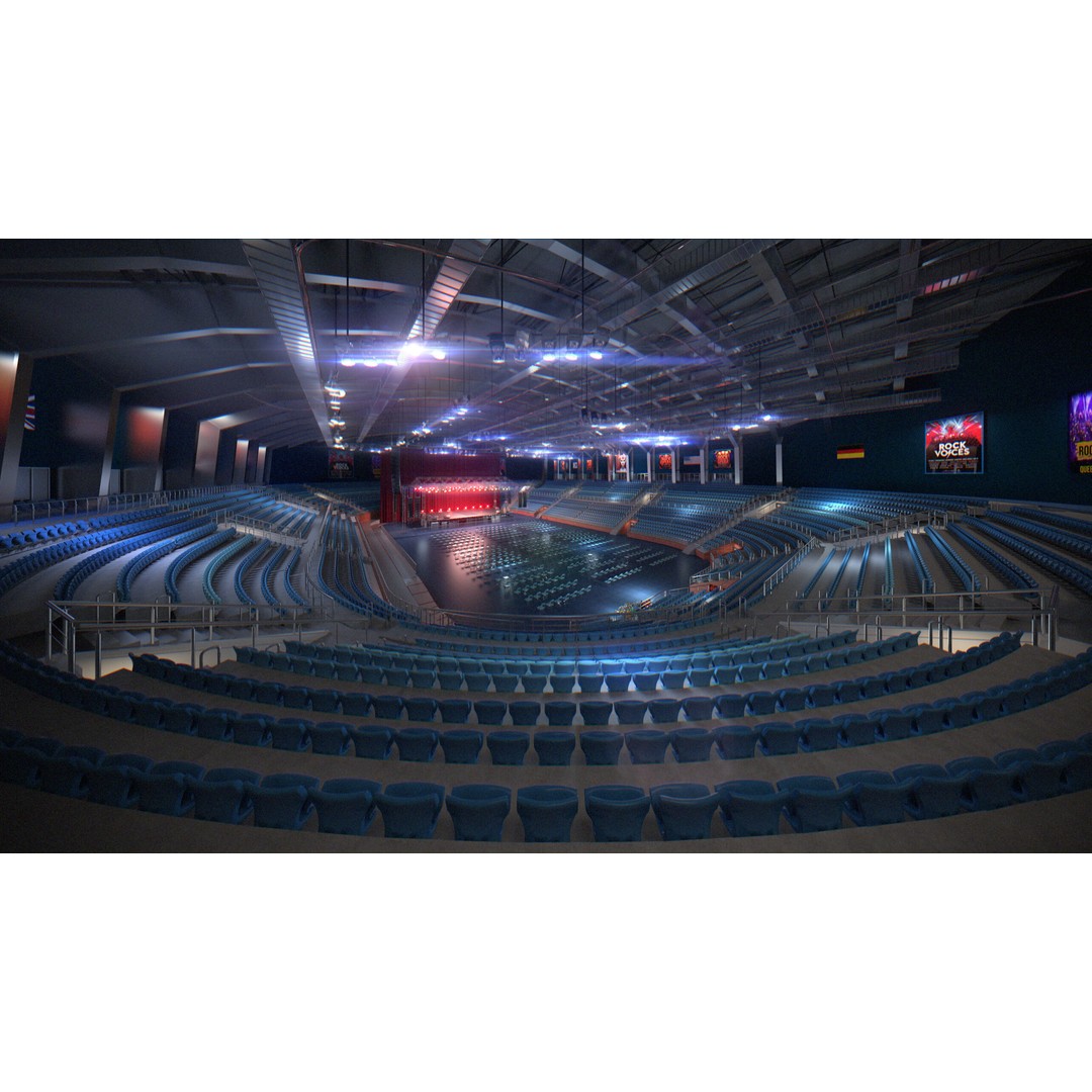 Concert Stage Arena 3D Model – High-Detail Modular Environment, FBX, OBJ, PBR - View 9