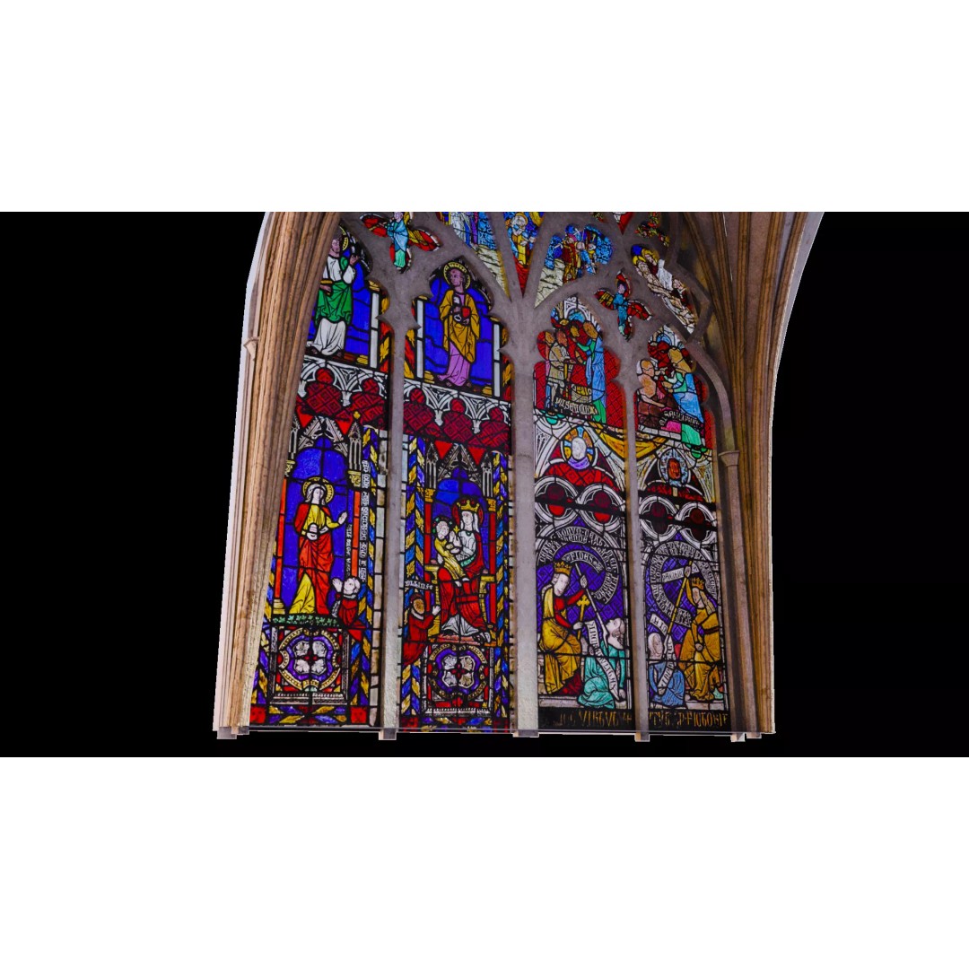 Gothic Nave Decorated Vault 3D Model – Low Poly PBR Asset, FBX - View 18