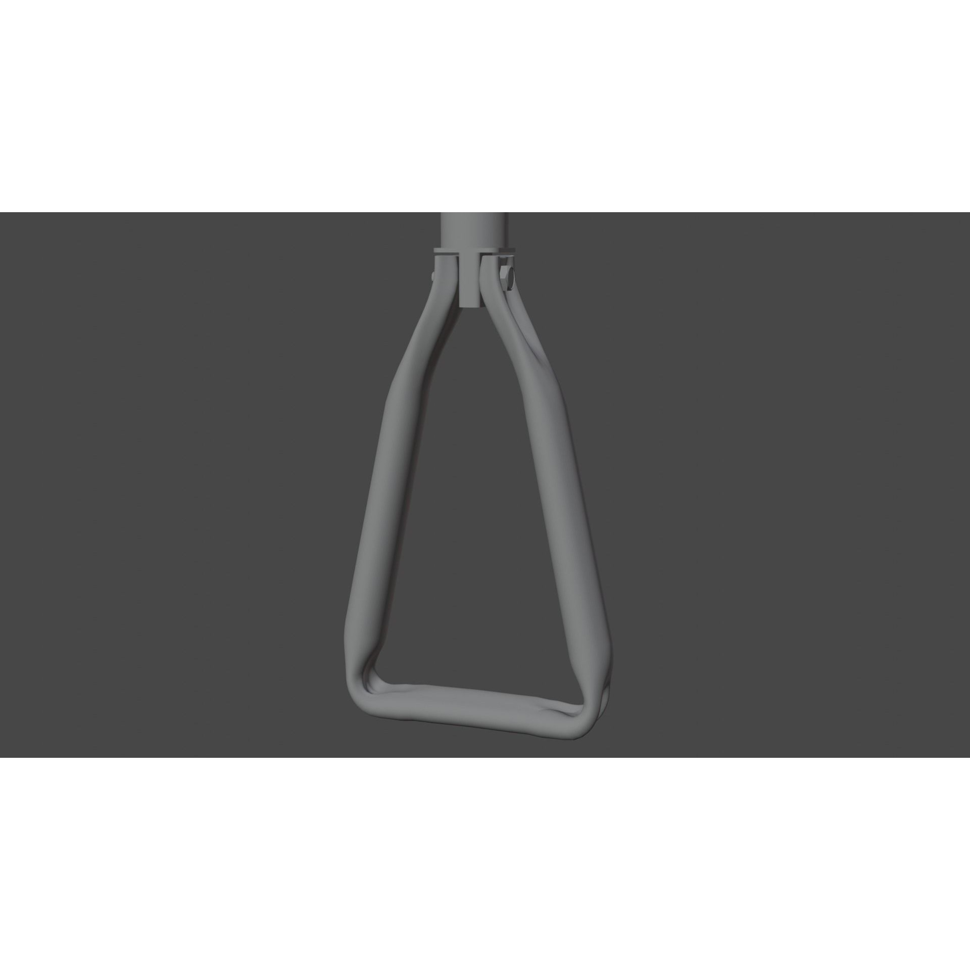 Military Folding Shovel - Low-Poly Game-Ready 3D Model