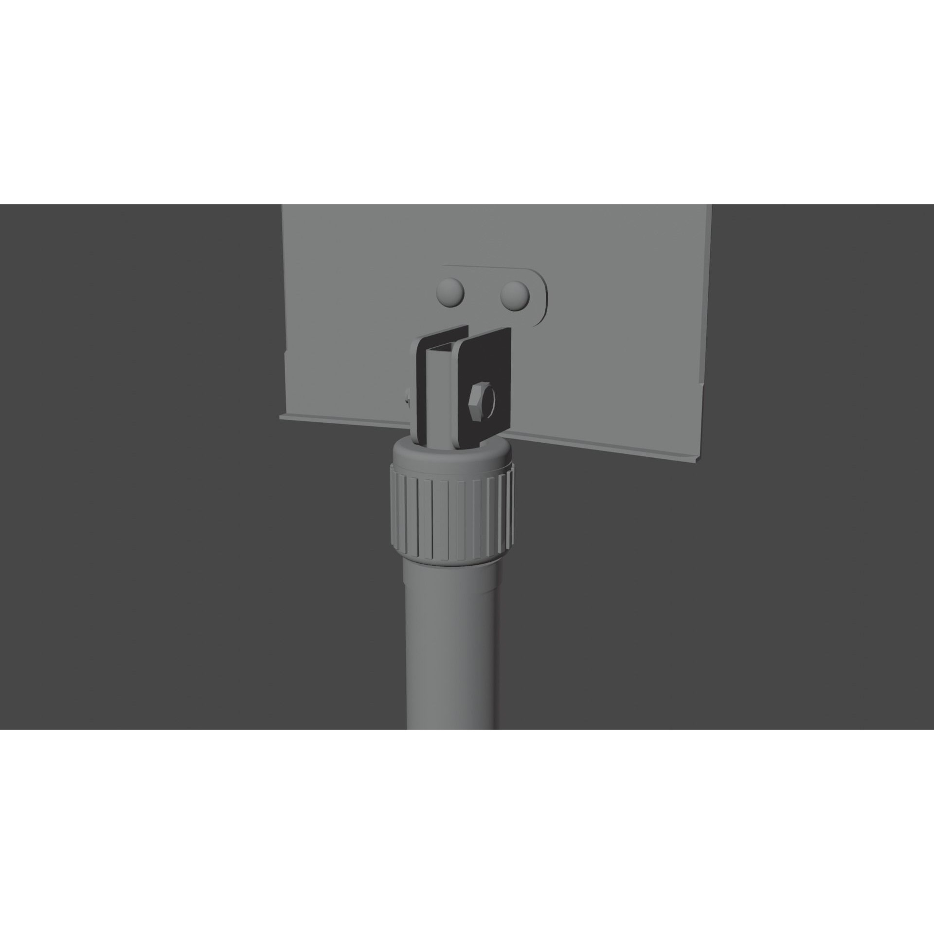 Military Folding Shovel - Low-Poly Game-Ready 3D Model - View 13