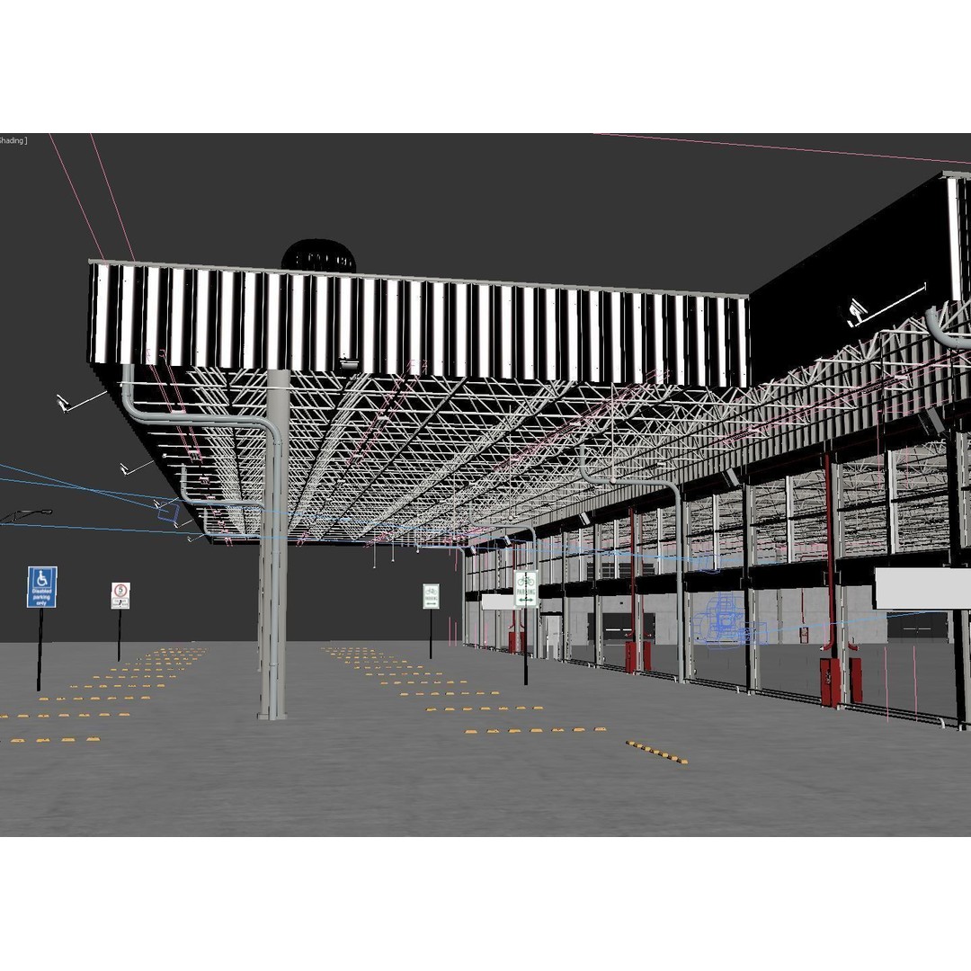 Warehouse Industrial 3D Model – Photorealistic Building, FBX, OBJ - View 13