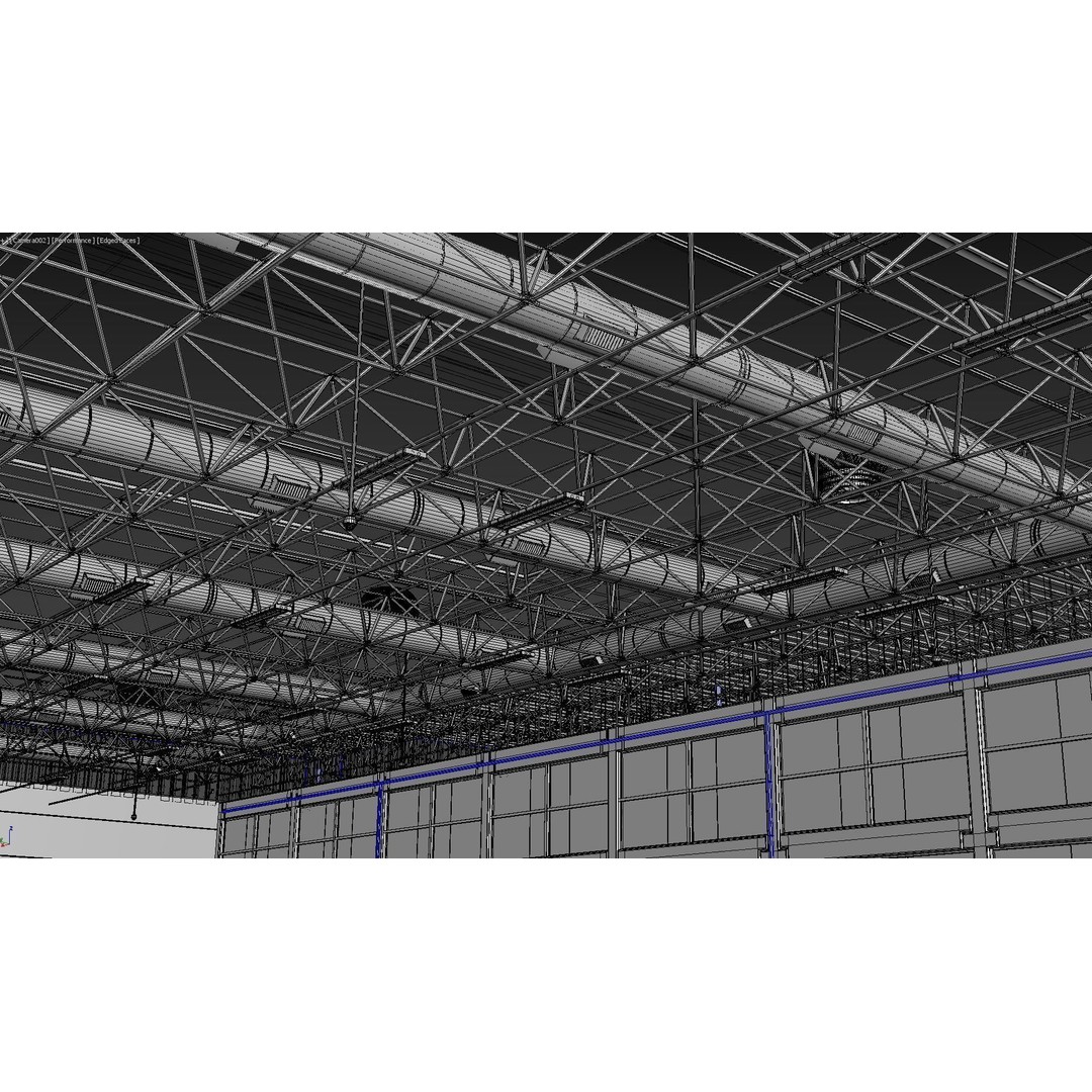 Warehouse Industrial 3D Model – Photorealistic Building, FBX, OBJ - View 14