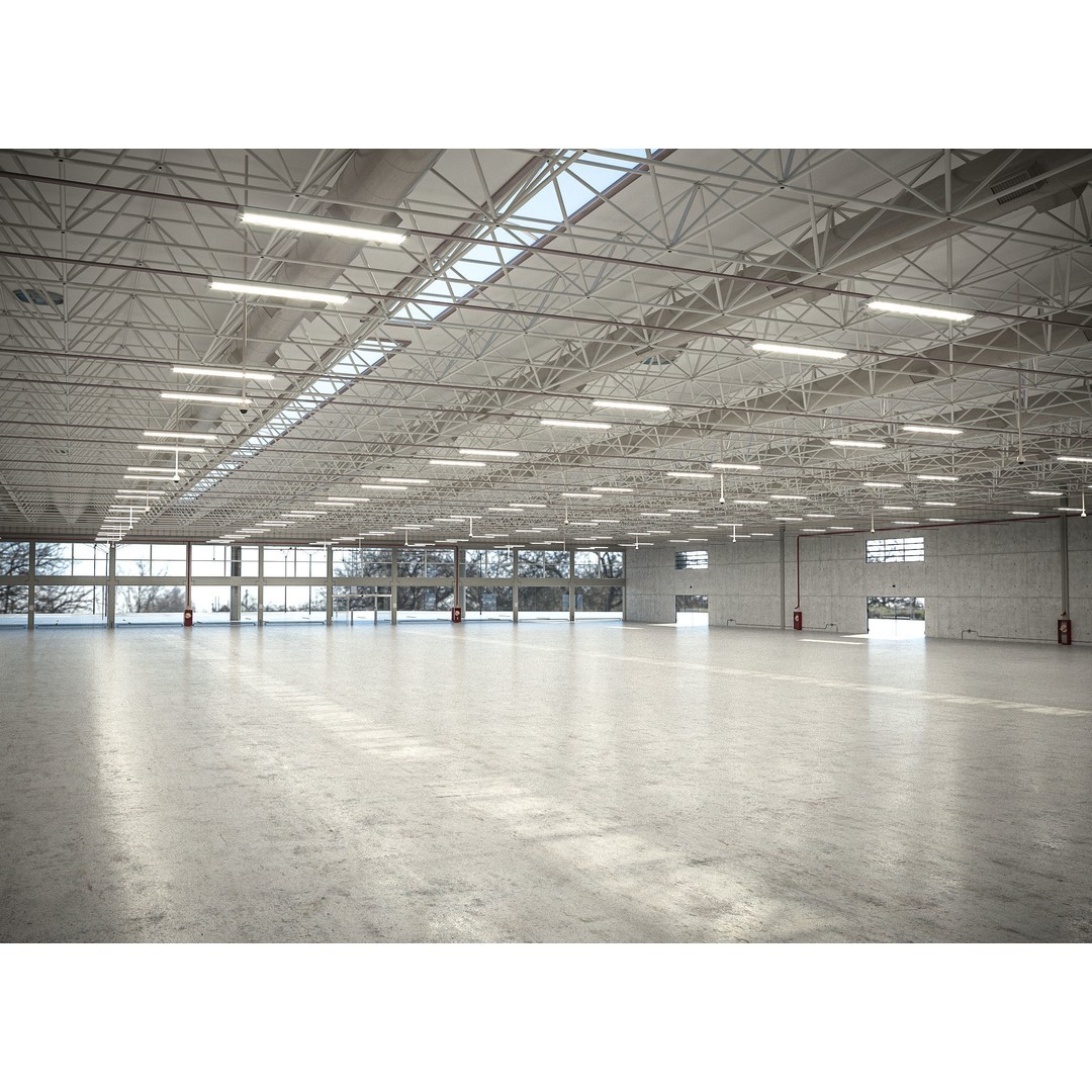 Warehouse Industrial 3D Model – Photorealistic Building, FBX, OBJ - View 8