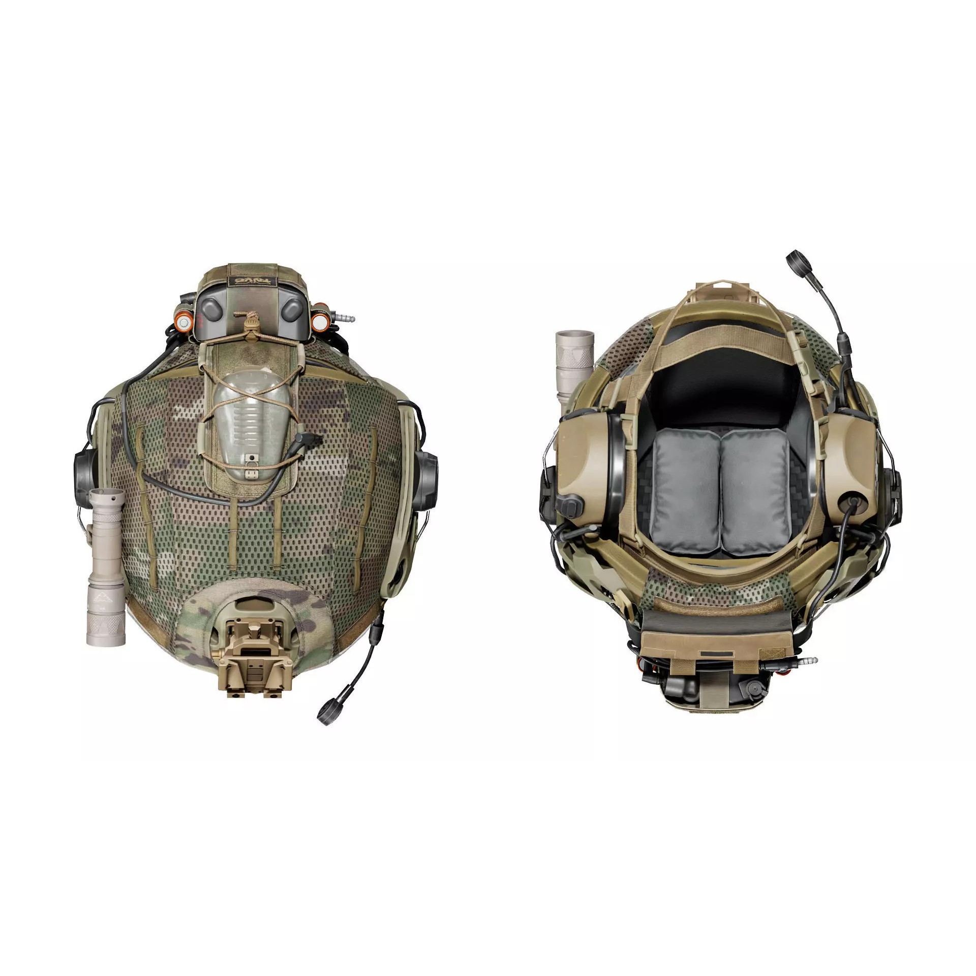 CRYE Precision Airframe Helmet - Low-Poly Game-Ready 3D Model - View 9