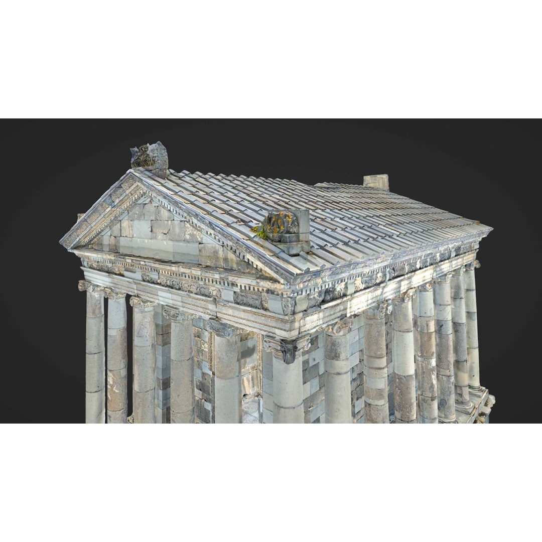 Greek Roman Temple 3D Model – Low Poly Architectural Asset, FBX, OBJ - View 16