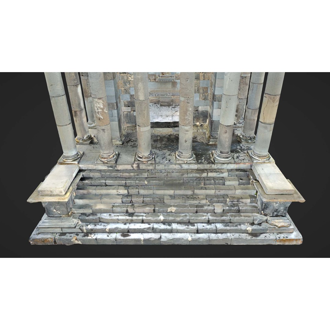 Greek Roman Temple 3D Model – Low Poly Architectural Asset, FBX, OBJ - View 19