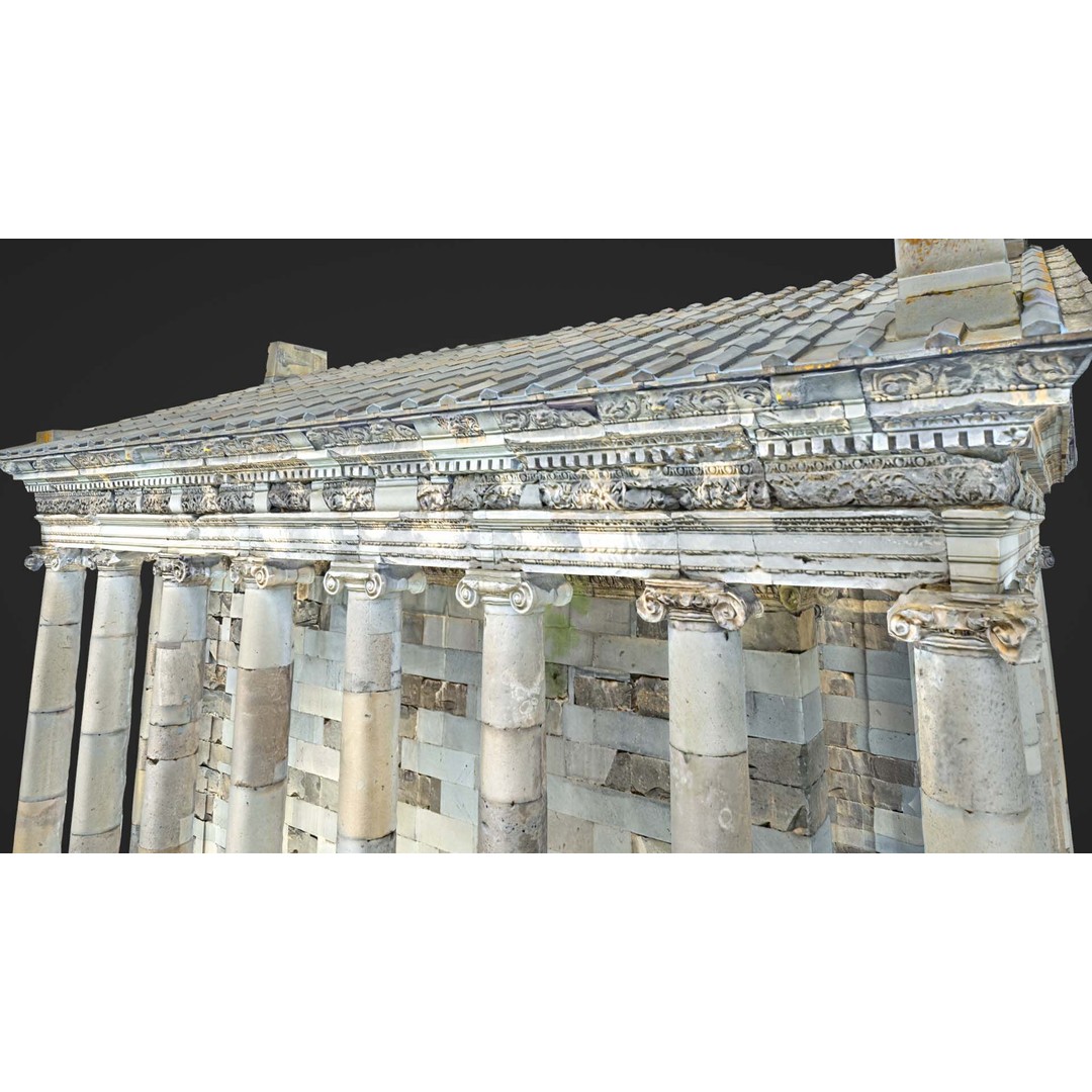 Greek Roman Temple 3D Model – Low Poly Architectural Asset, FBX, OBJ - View 22