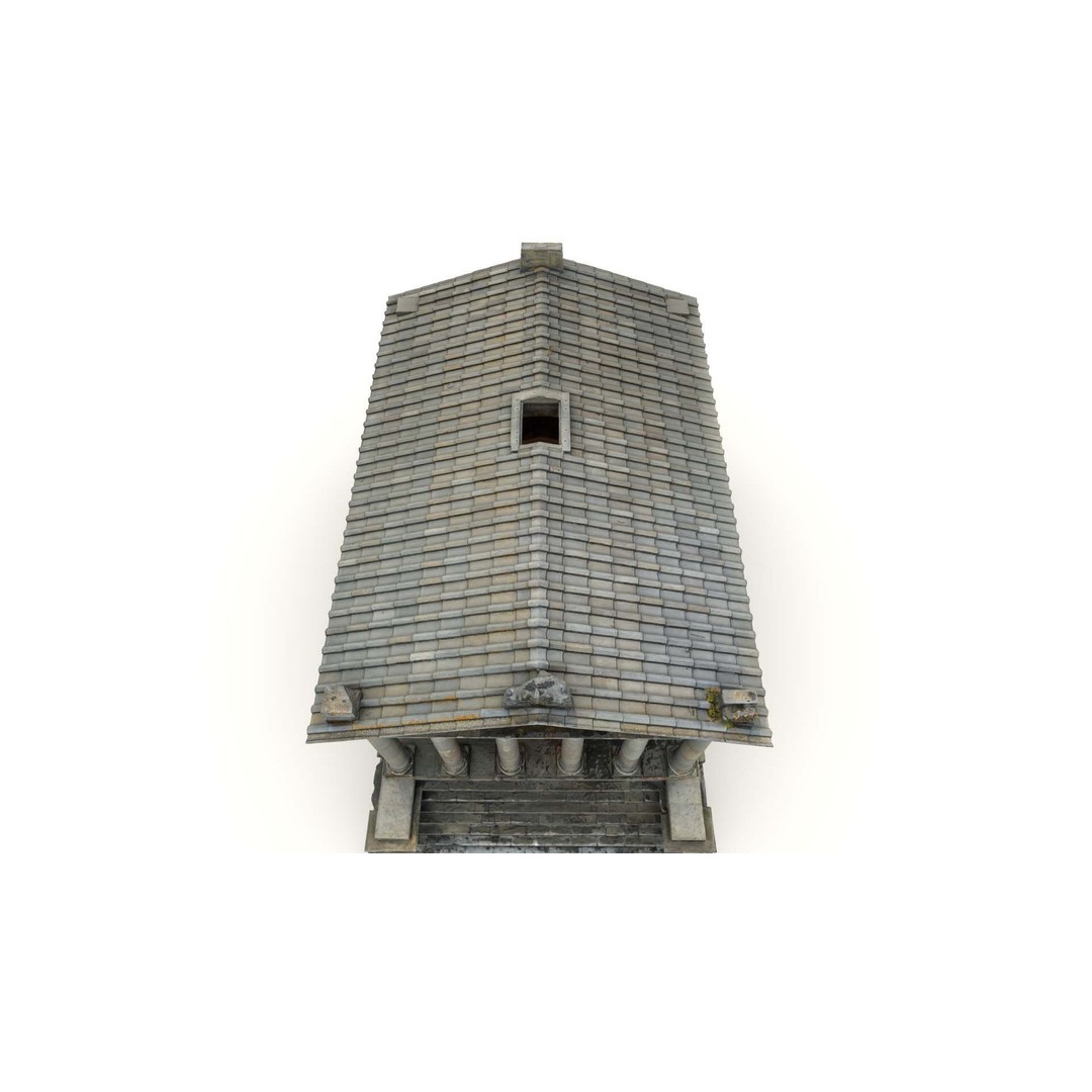 Greek Roman Temple 3D Model – Low Poly Architectural Asset, FBX, OBJ - View 23