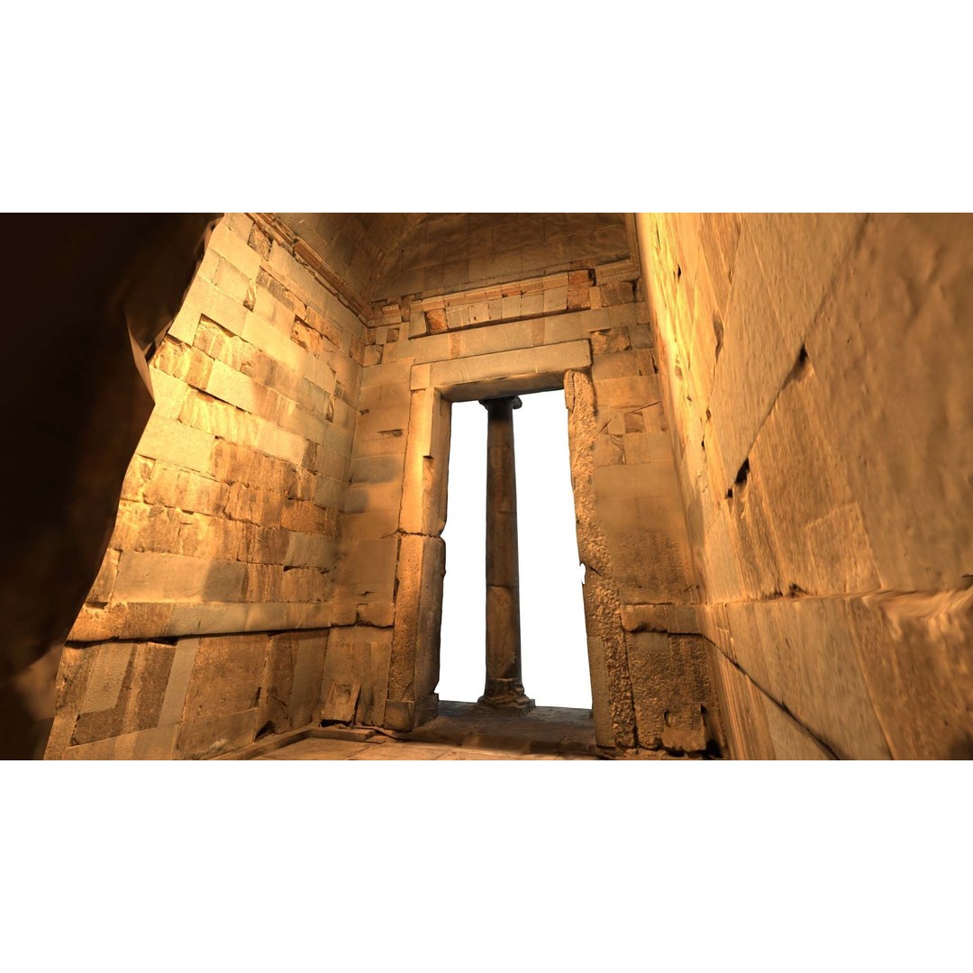 Greek Roman Temple 3D Model – Low Poly Architectural Asset, FBX, OBJ - View 26