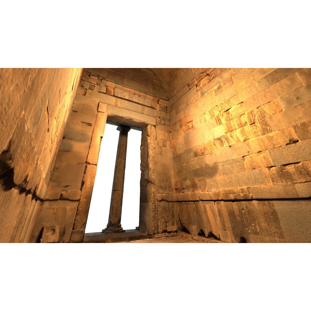 Greek Roman Temple 3D Model – Low Poly Architectural Asset, FBX, OBJ - View 31