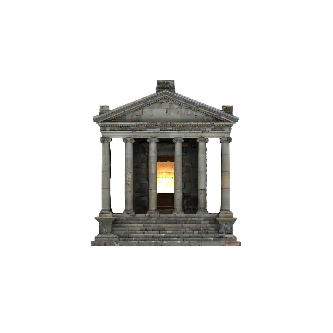 Greek Roman Temple 3D Model – Low Poly Architectural Asset, FBX, OBJ - View 33