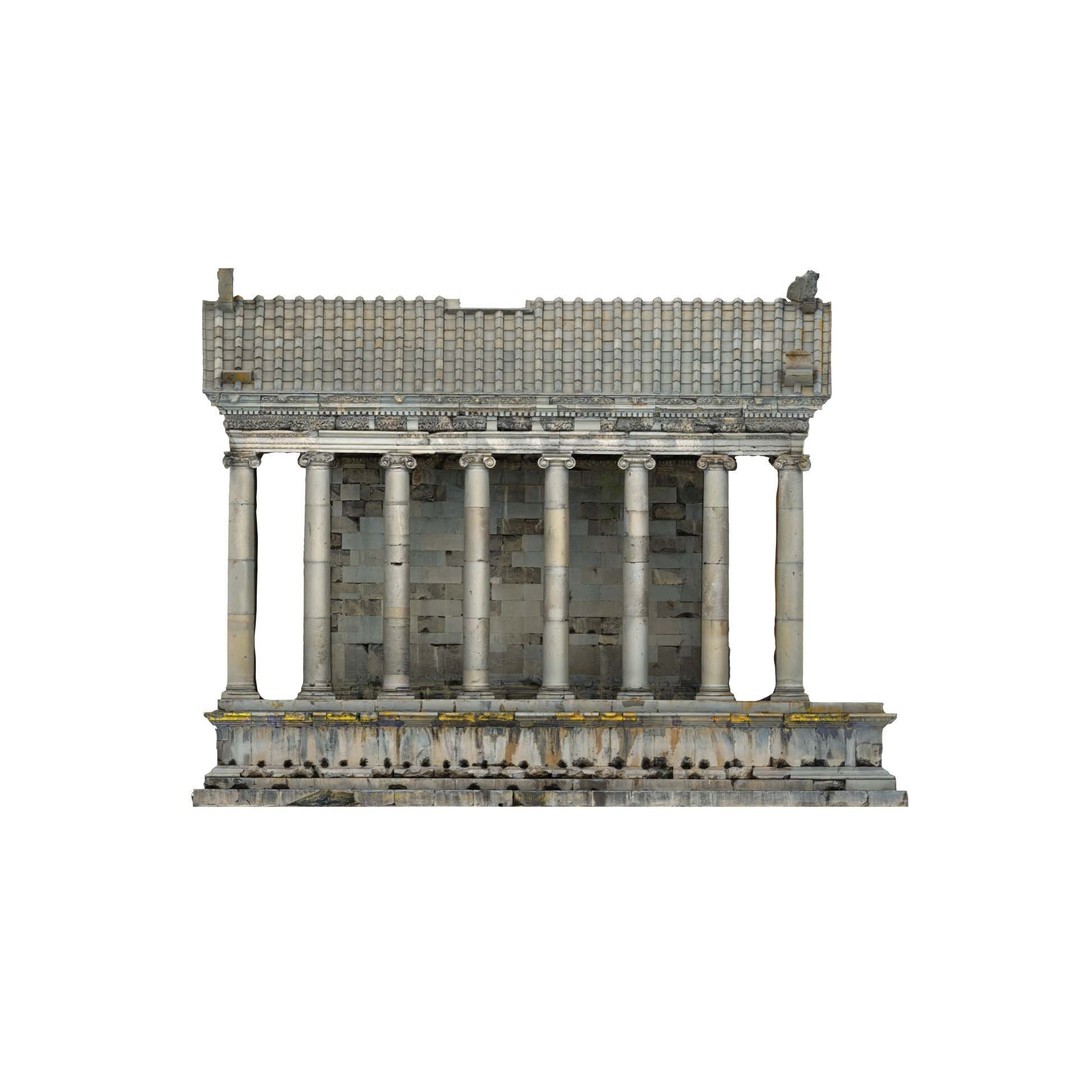 Greek Roman Temple 3D Model – Low Poly Architectural Asset, FBX, OBJ - View 34