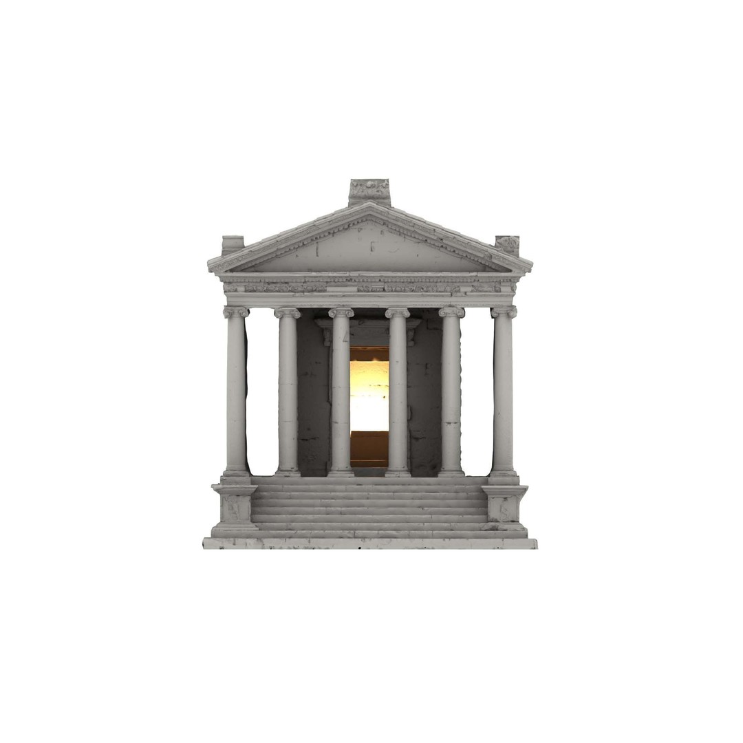 Greek Roman Temple 3D Model – Low Poly Architectural Asset, FBX, OBJ - View 39