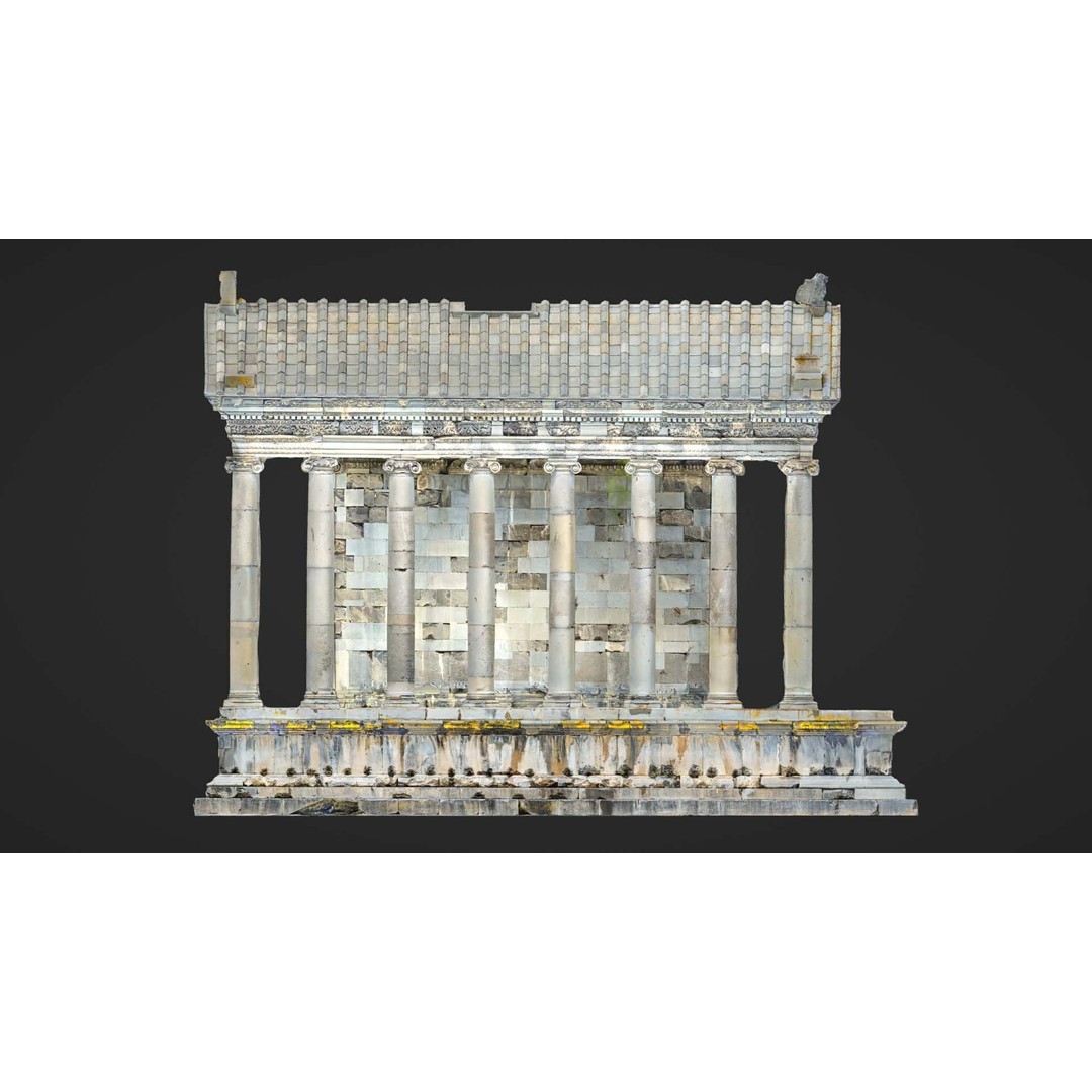 Greek Roman Temple 3D Model – Low Poly Architectural Asset, FBX, OBJ - View 46