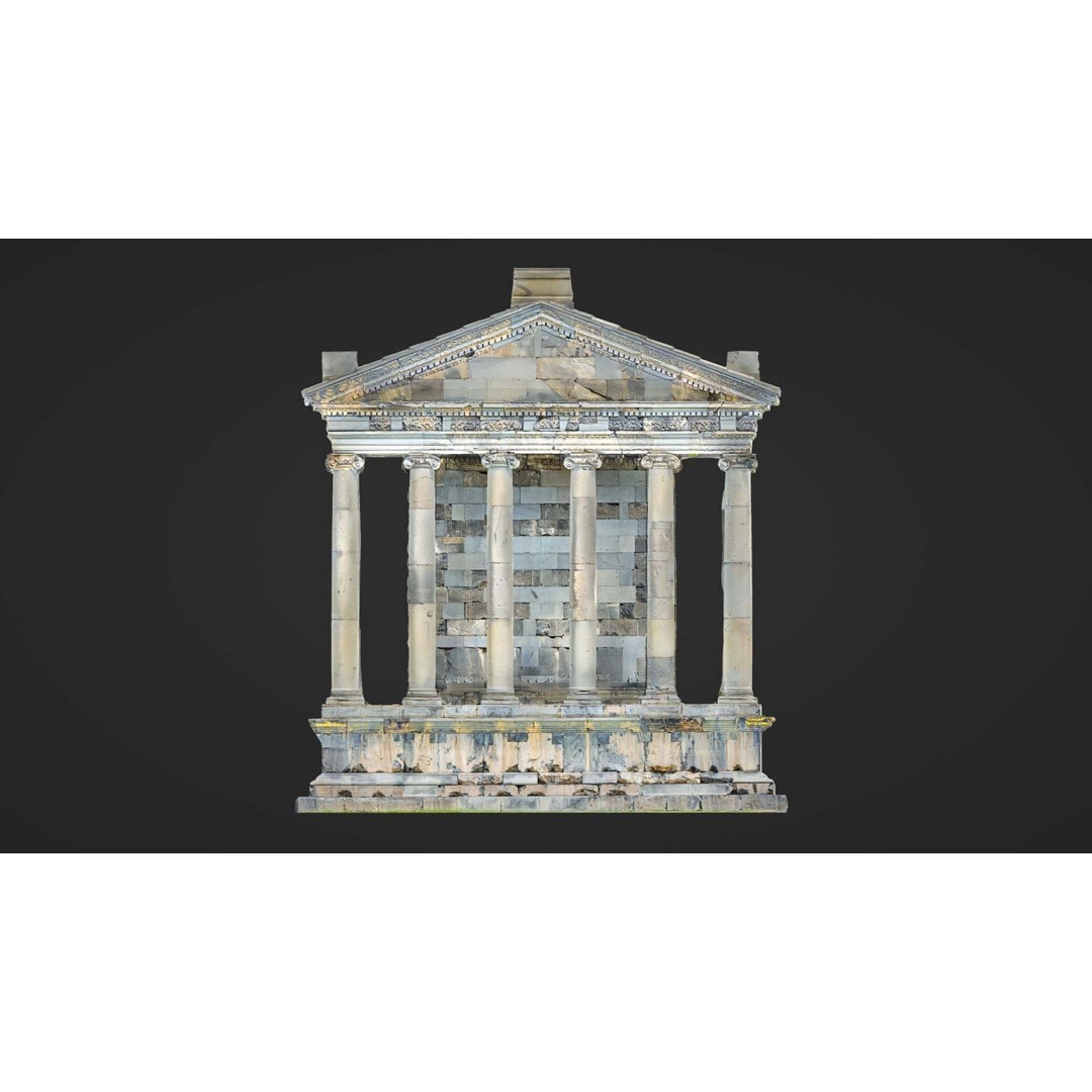 Greek Roman Temple 3D Model – Low Poly Architectural Asset, FBX, OBJ - View 47