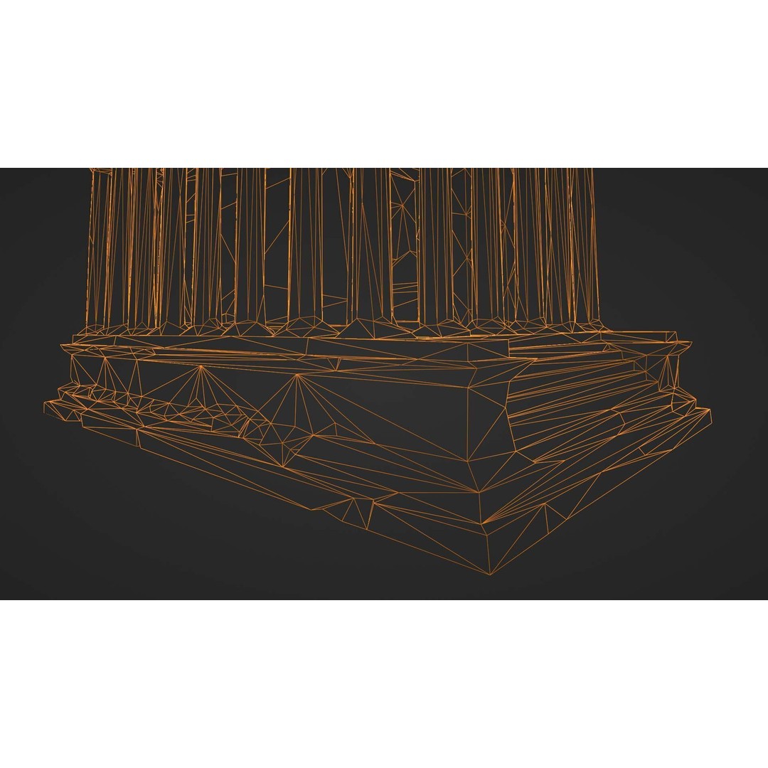 Greek Roman Temple 3D Model – Low Poly Architectural Asset, FBX, OBJ - View 70