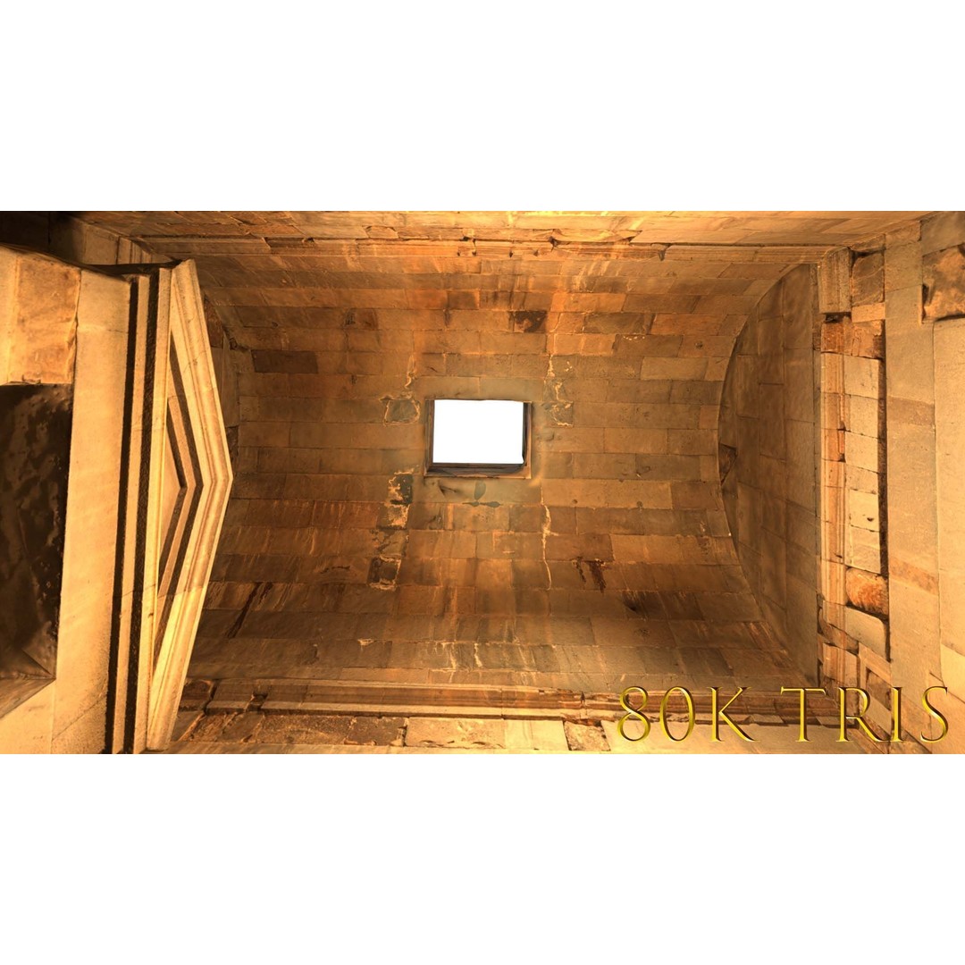 Greek Roman Temple 3D Model – Low Poly Architectural Asset, FBX, OBJ - View 78